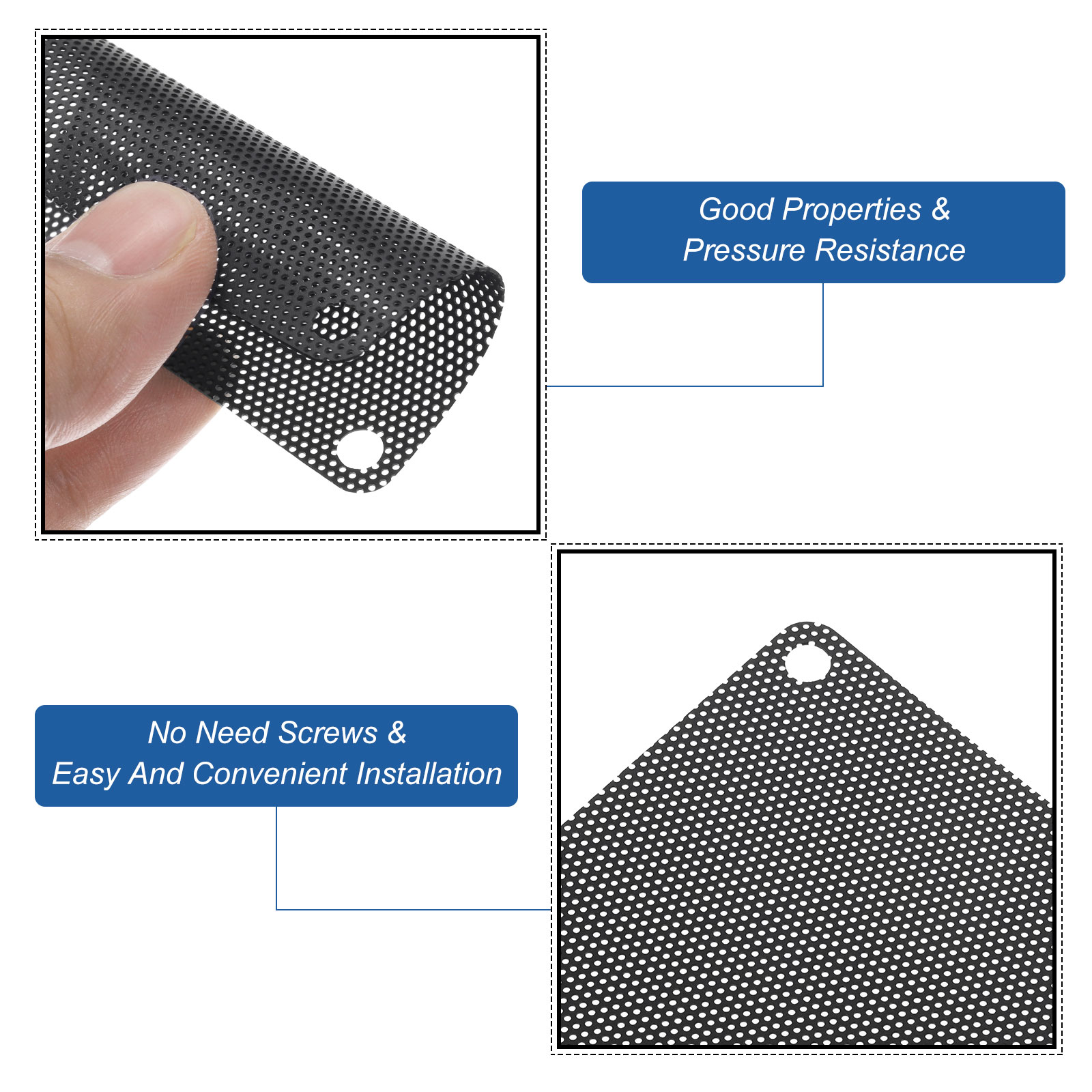 5 Griglie Protettive Per Ventole Uxcell – 53x53mm Per Ventole Da 40x40mm, In Acciaio Nichelato