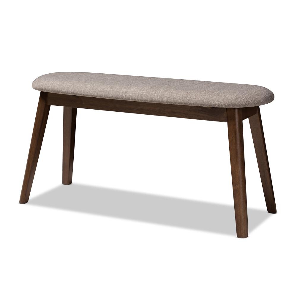 Baxton Studio Easton Collection Grey Midcentury Dining Bench with