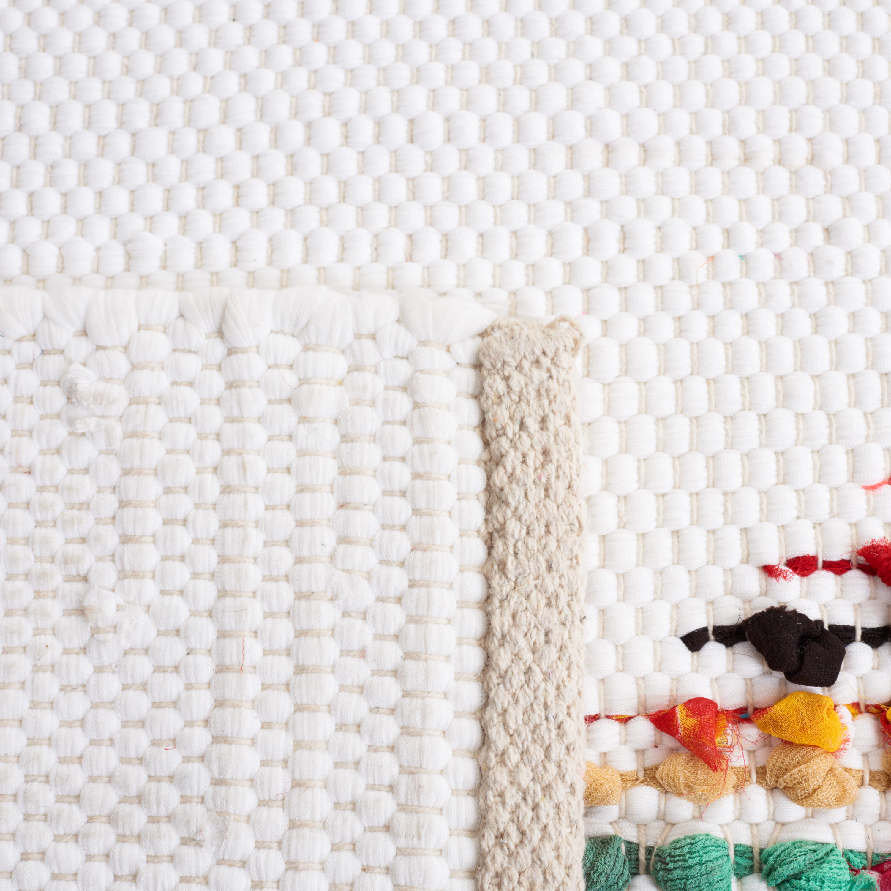 Montauk Ivory Multicolor Handwoven Cotton Area Rug