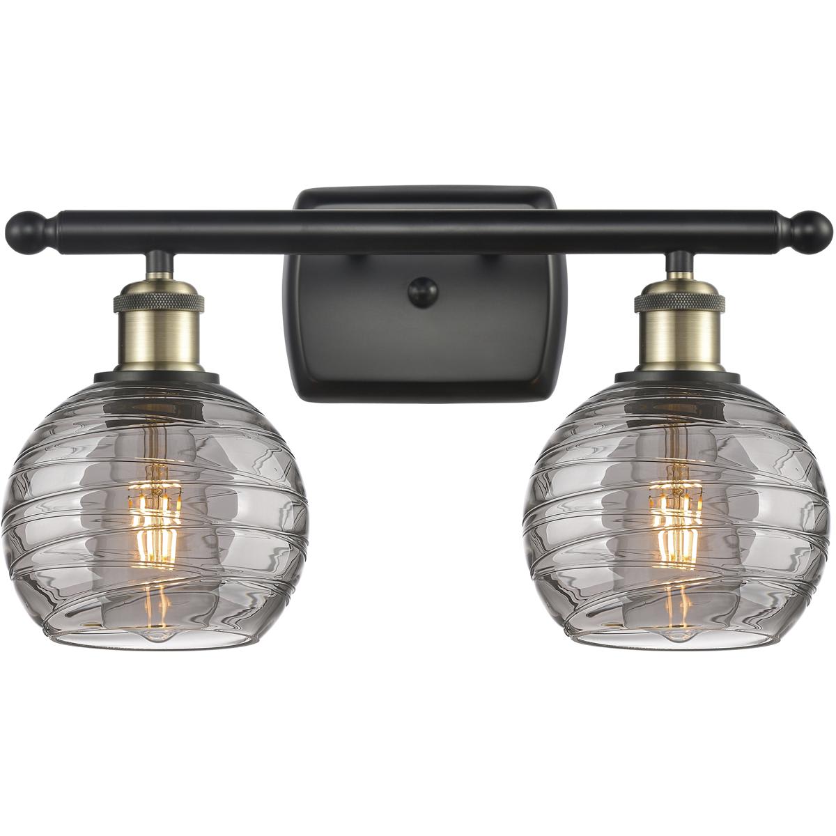 Innovations Lighting 2673923 516-2W-BAB-G1213-6SM Ballston Athens Deco Swirl