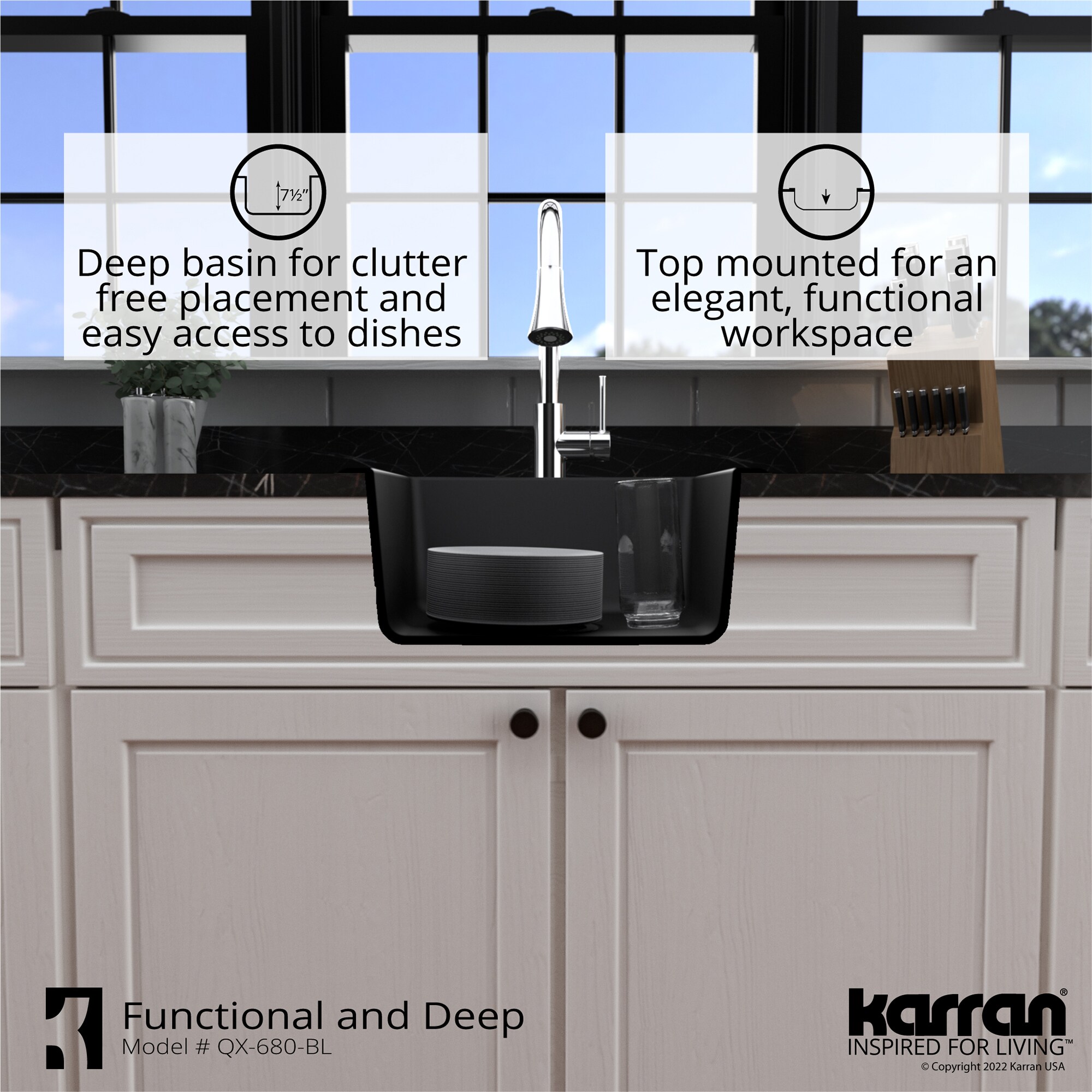 Karran QX-680-BL Kitchen-Sinks - View #7