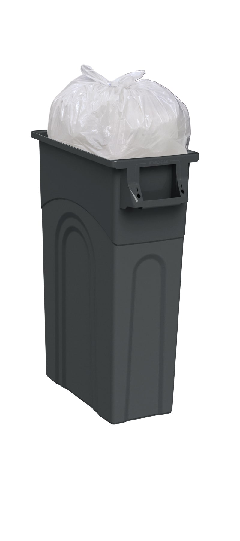 Hyper Tough 23 Gallon Heavy Duty Plastic Highboy Garbage Container, Black,  1 Each 