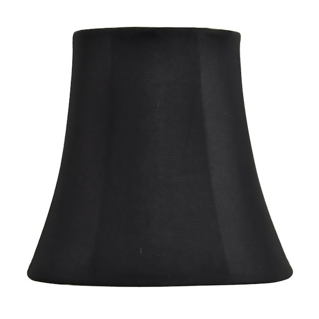 Allen Roth 5 In X 25 Bell Black Chandelier Light Shade With Clip On Fitter The Shades Department At Com - Clip On Ceiling Light Shade Lowe S