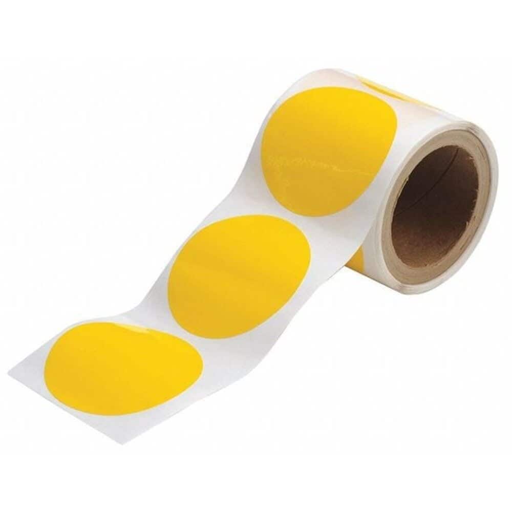 Brady Floor Marking Tape Polyester No Legend Yellow 2 W. 8 mil Thickness 350 PK