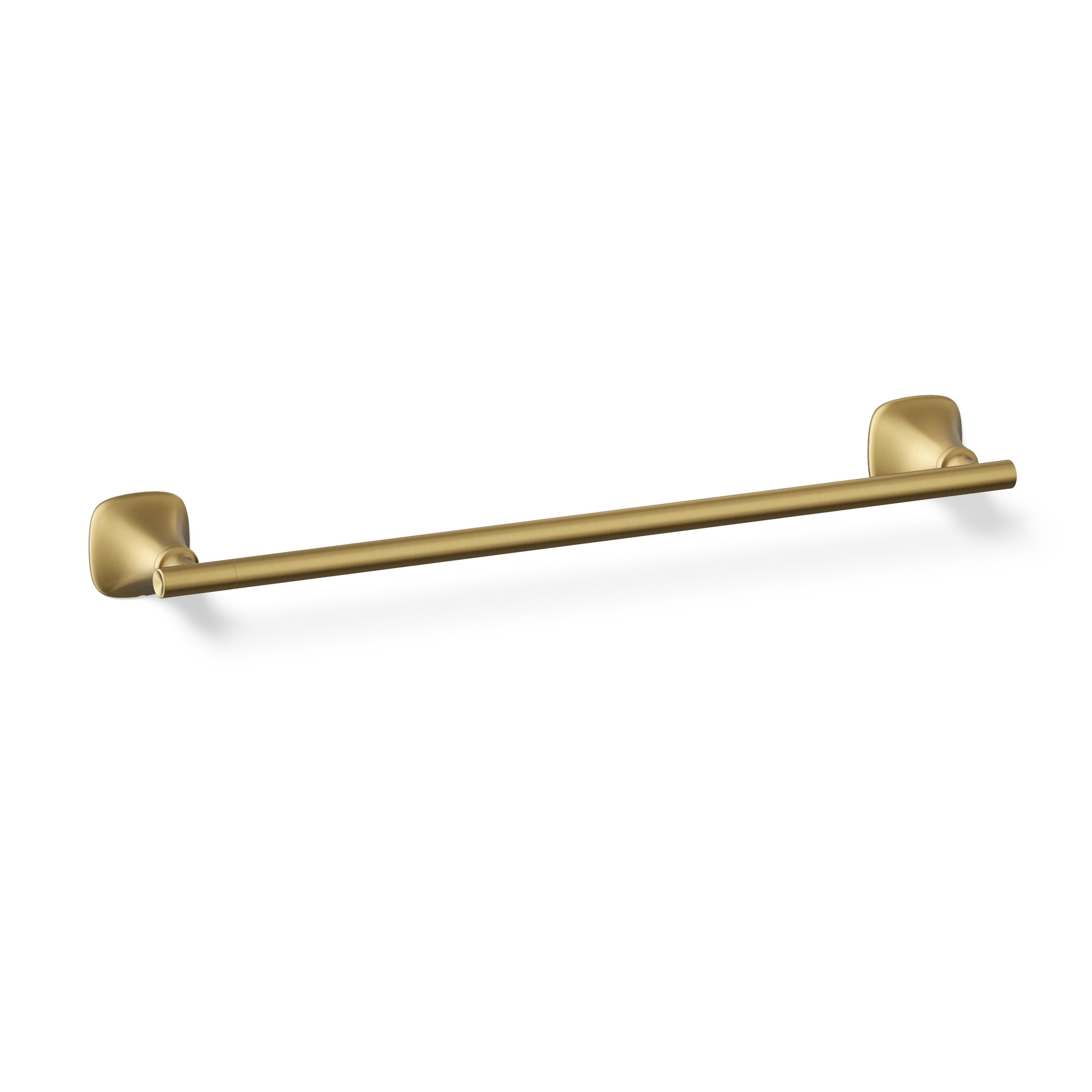 KOHLER Rill 18-in Vibrant Brushed Moderne Brass Wall-mount Single Towel Bar #REC28008-2MB