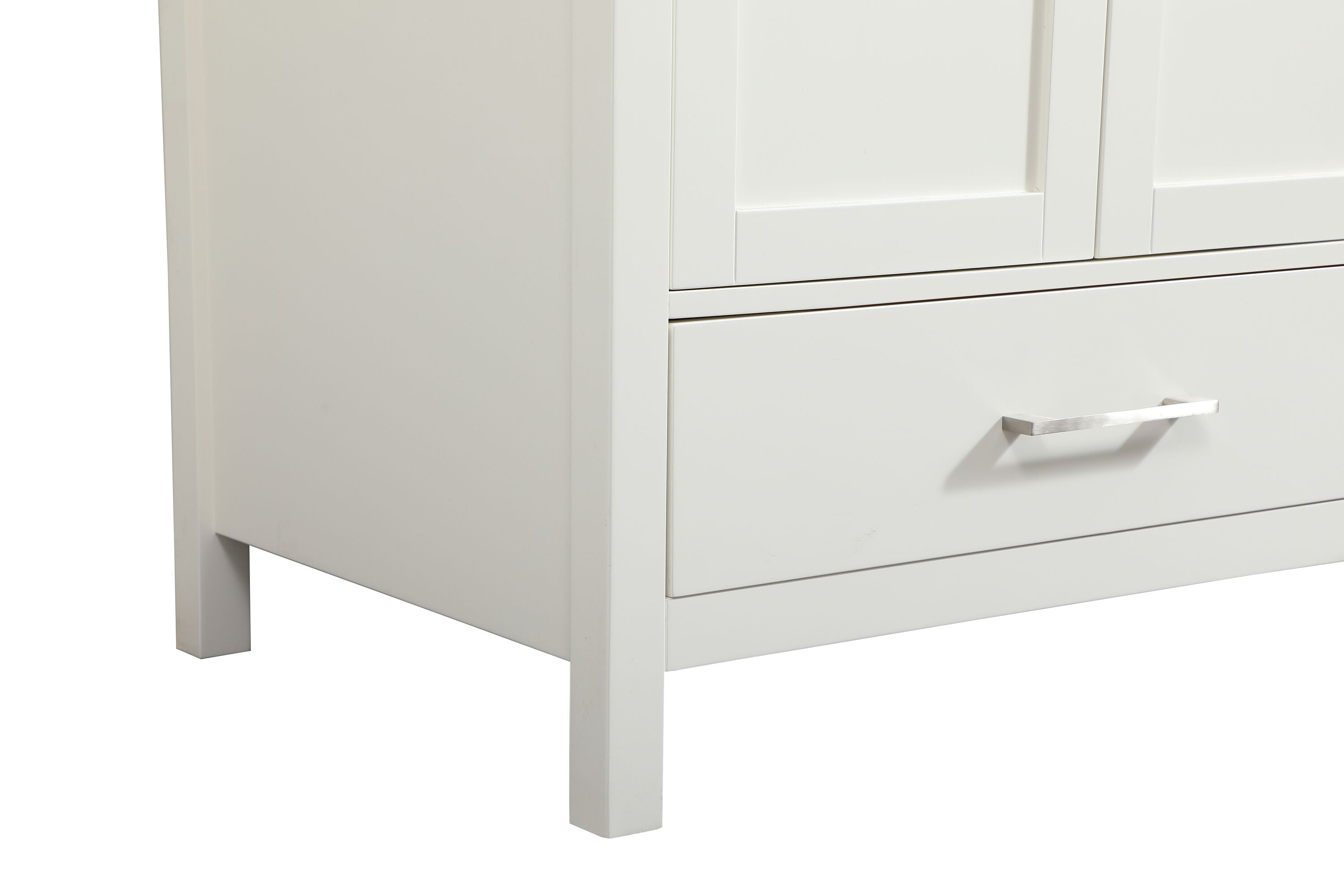 Irene 30" White MDF Single Bathroom Vanity with Quartz Top