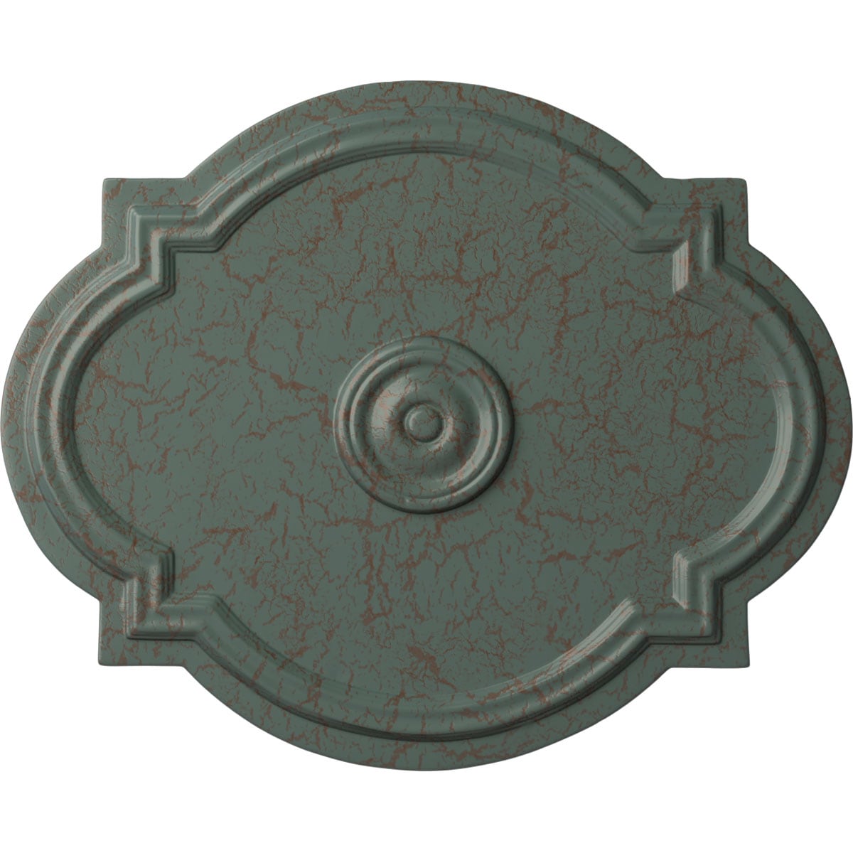 Ekena Millwork CM21WACBC Waltz 17.375-in W x 21.25-in L Painted Cloud Burst Crackle Polyurethane Whole Ceiling Medallion