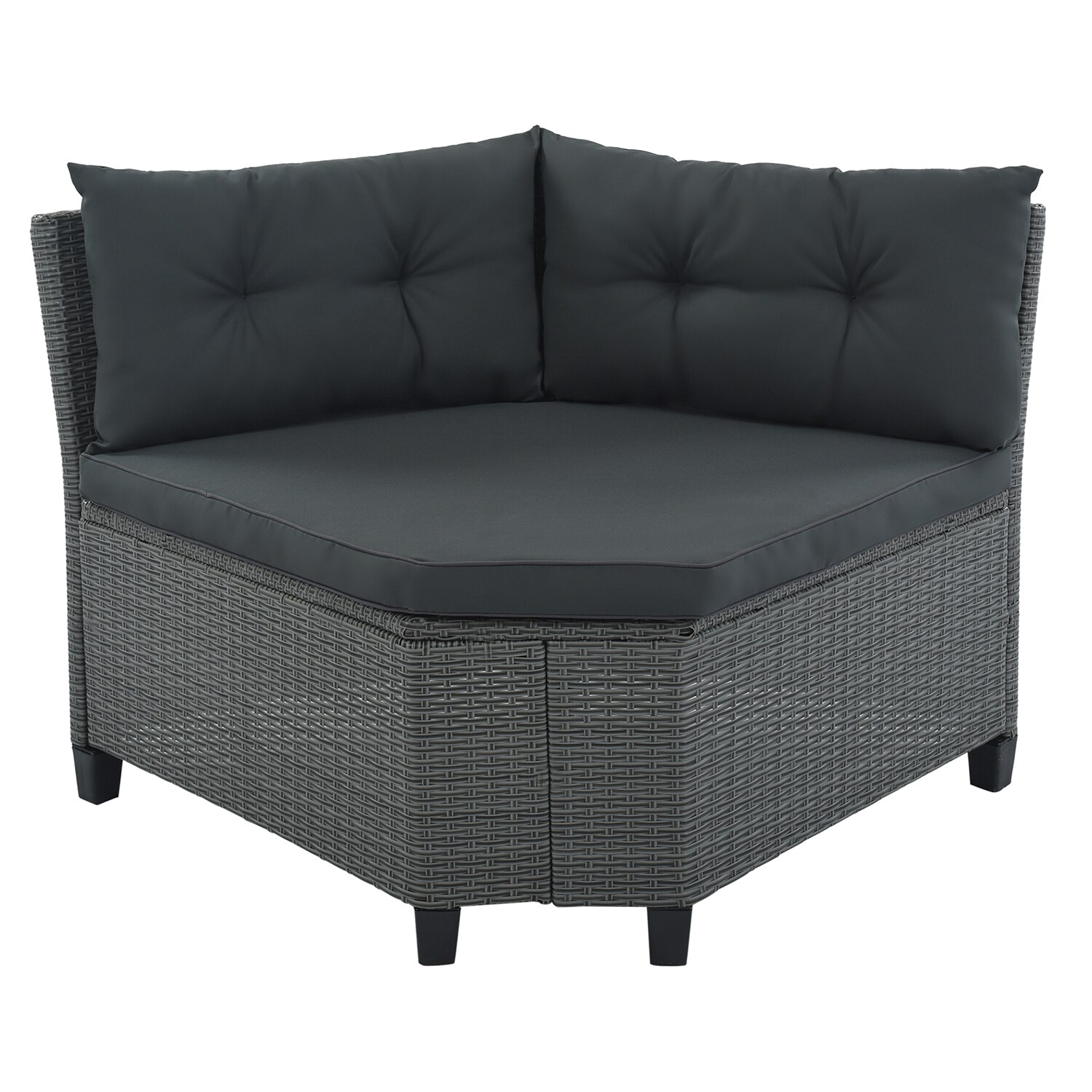 Cornbury rattan resin weave 6 seater set in online grey