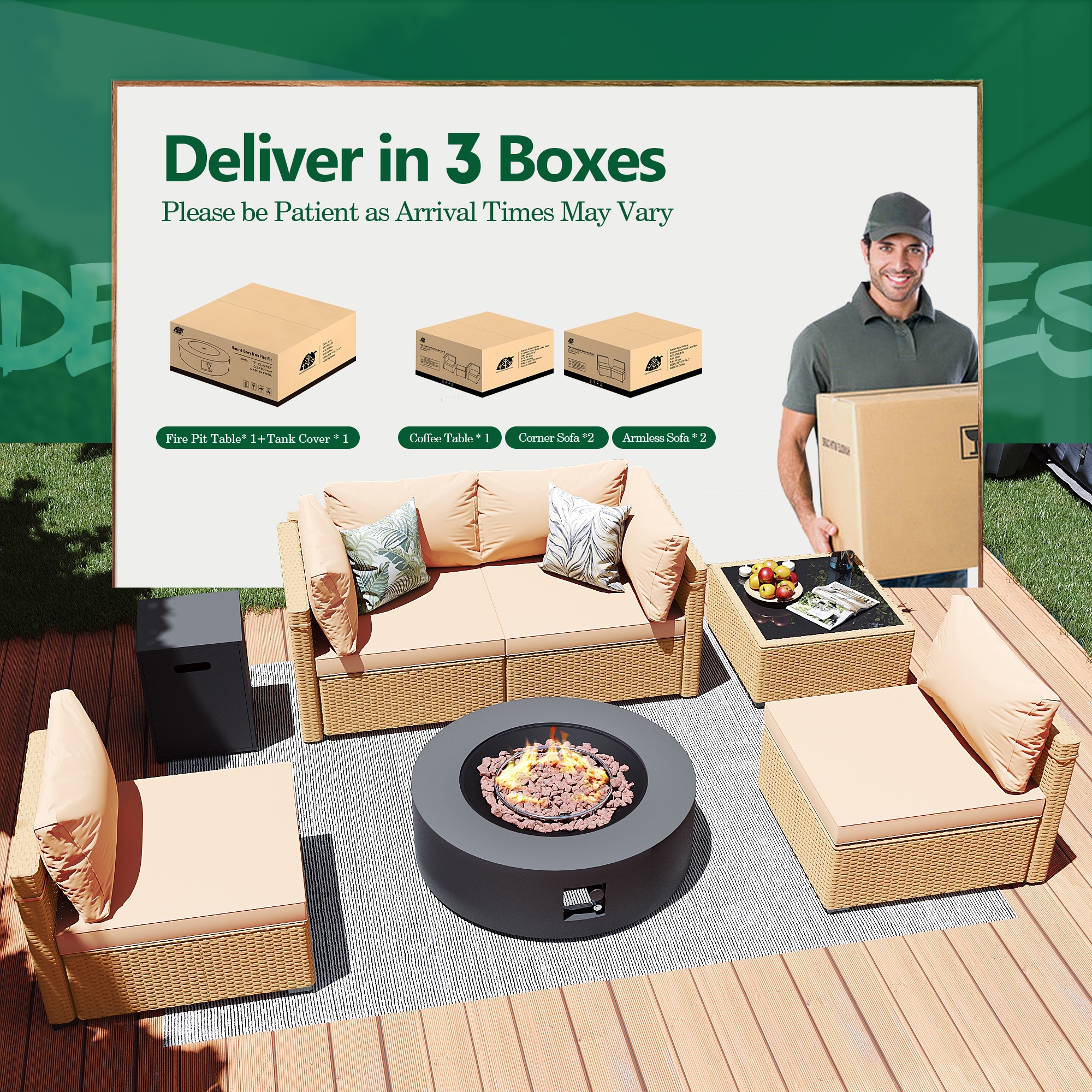 Patio Watcher LS-RT5-KD42DK-Y1 Patio-Conversation-Sets - View #8