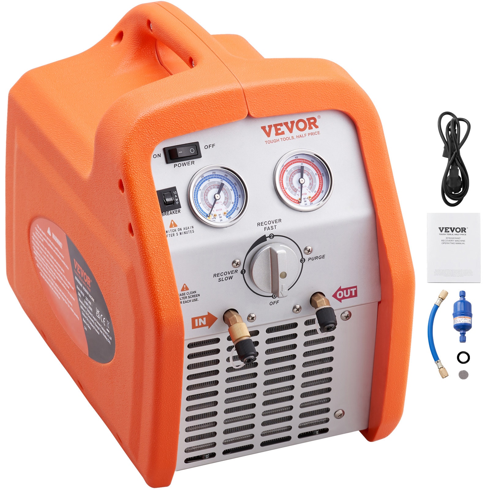 VEVOR Refrigerant Recovery Machine 9.8-in W x 14.2-in H Portable Refrigerant Recovery Unit LMHSJBXSYS1HPKIWAV1 Sansujyuku sansujyuku.com