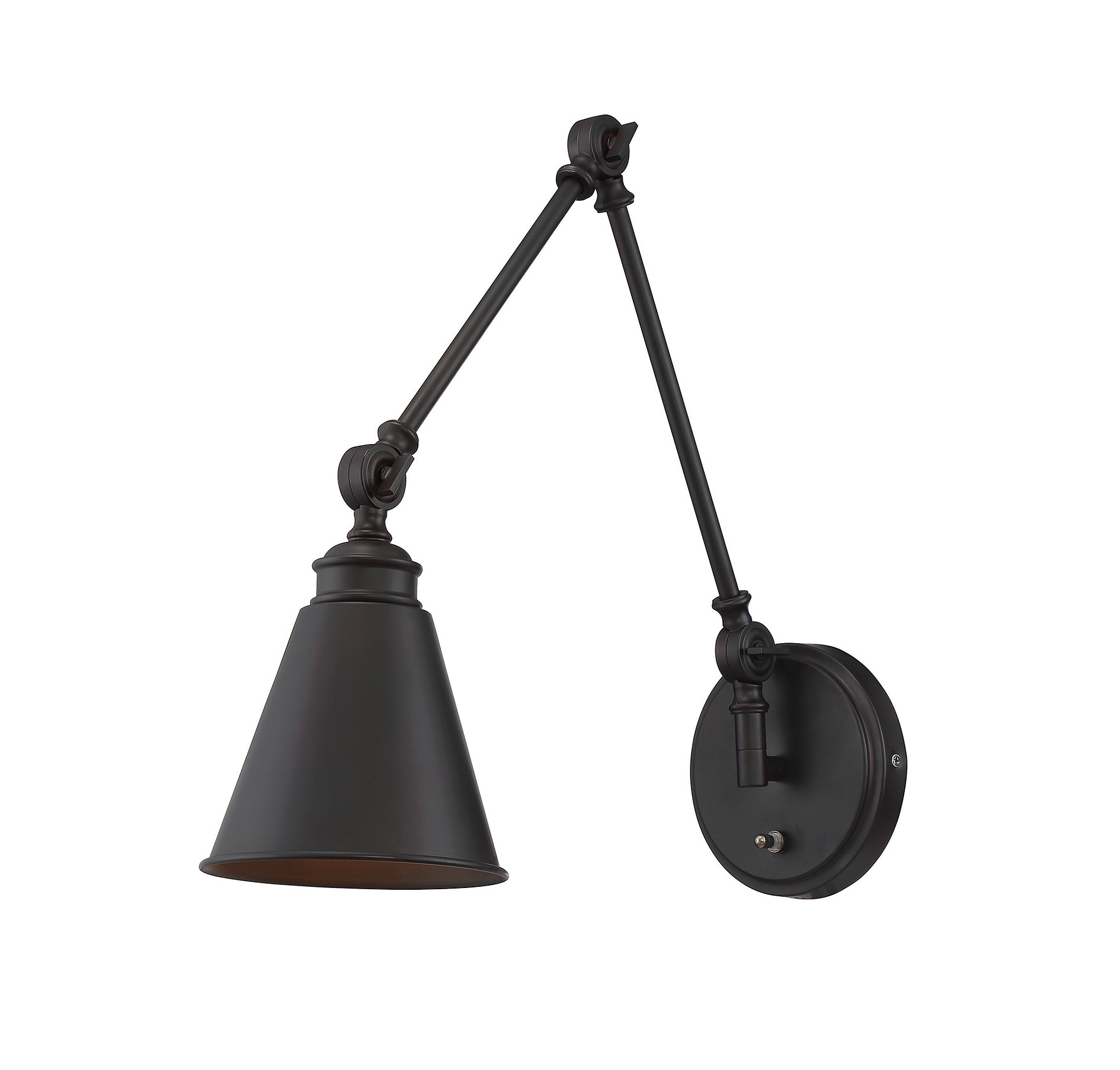 Savoy House Essentials 9-961CP-1-13 Morland 6-in W 1 -Light Brushed Bronze Vintage Wall Sconce