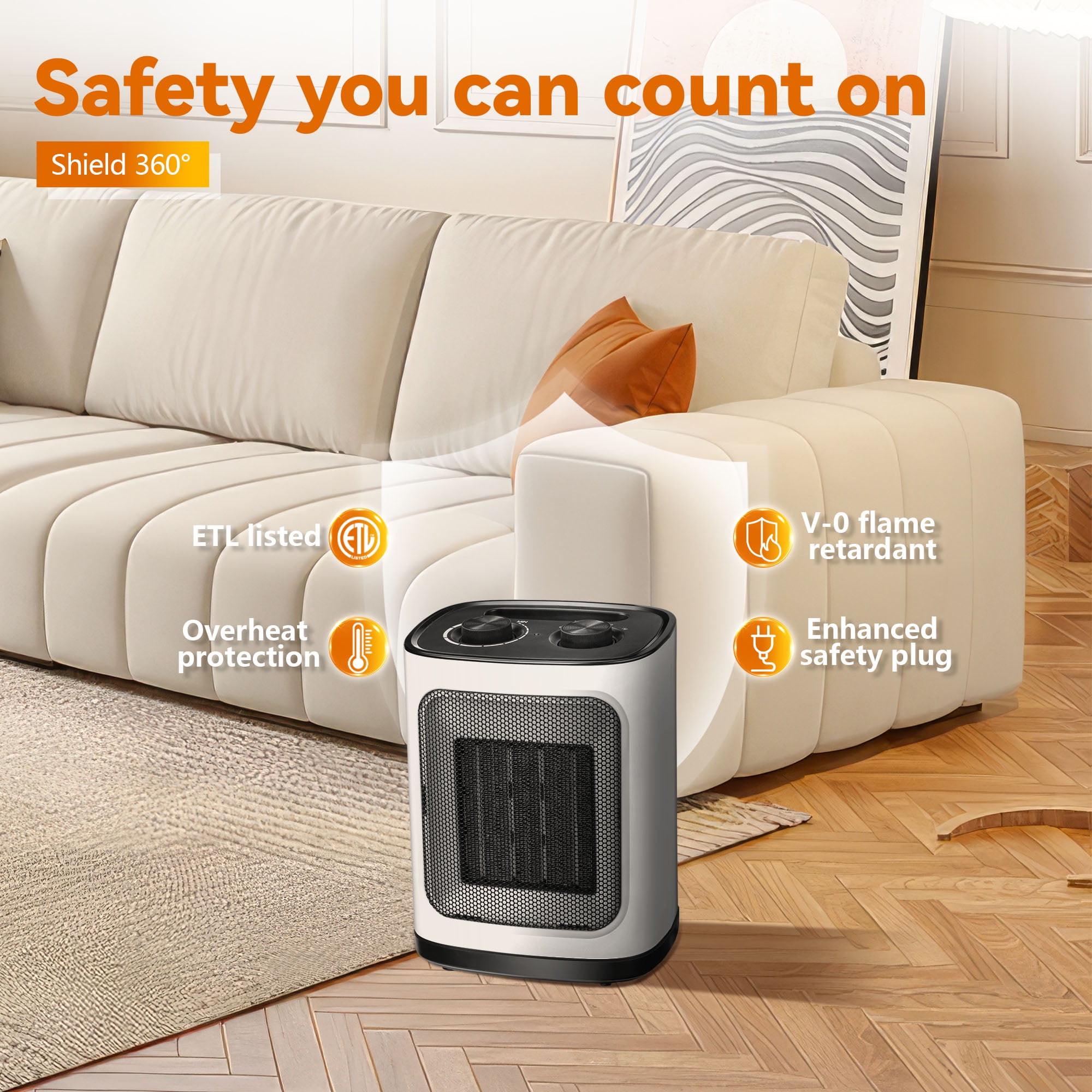 COWSAR LSCE36SPH18W Portable-Electric-Heat - View #5