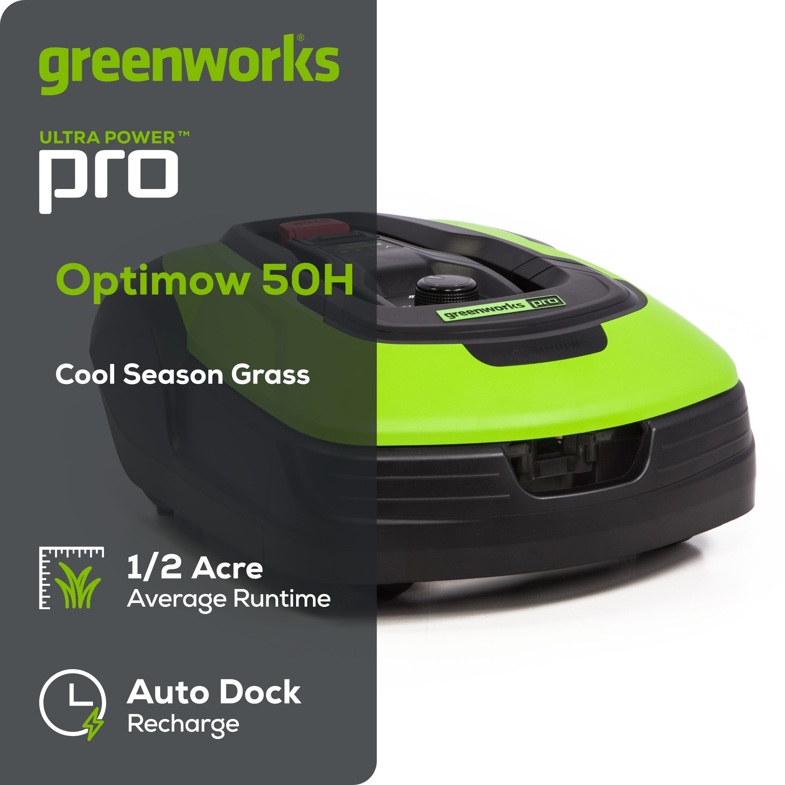 Greenworks OPTIMOW 50H Robotic-Mowers - View #2