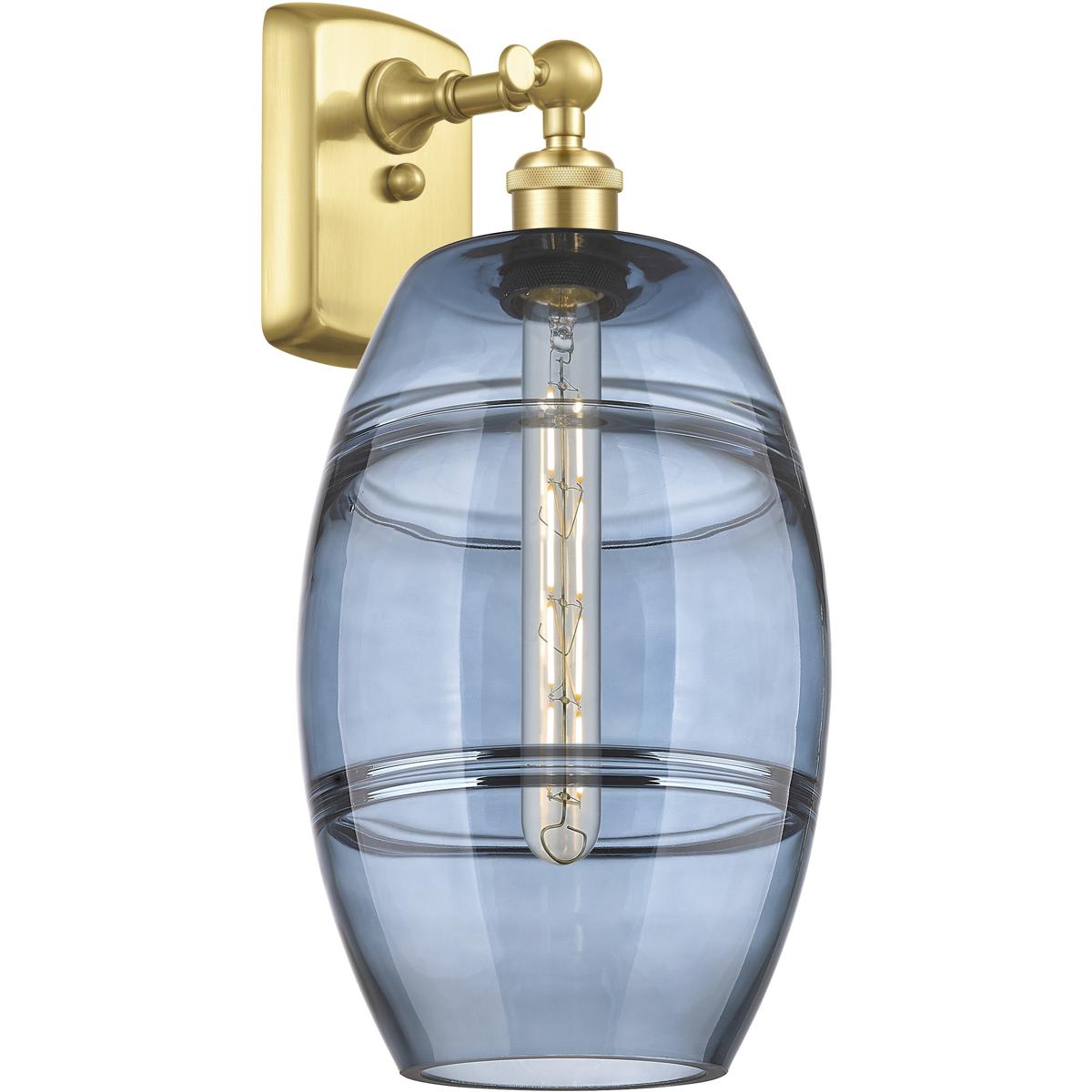 Innovations Lighting -  516-1W-SG-G557-8BL Ballston Vaz 1 Light 8 inch Satin Gold Sconce Wall Light