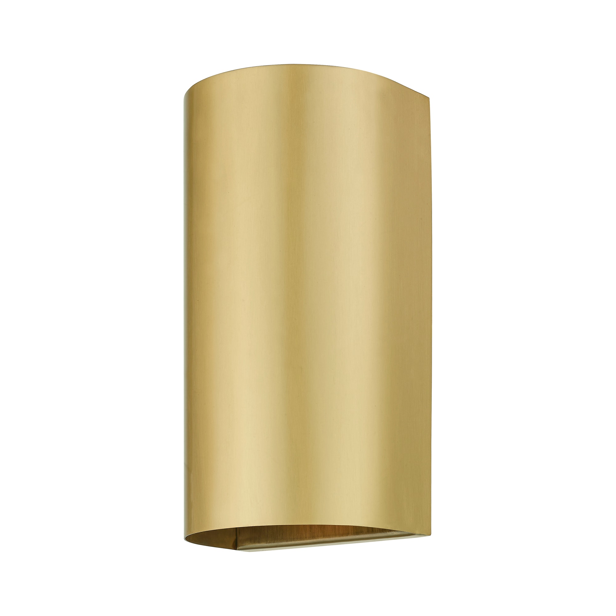 Satin Gold Handcrafted Stainless Steel Outdoor Wall Sconce