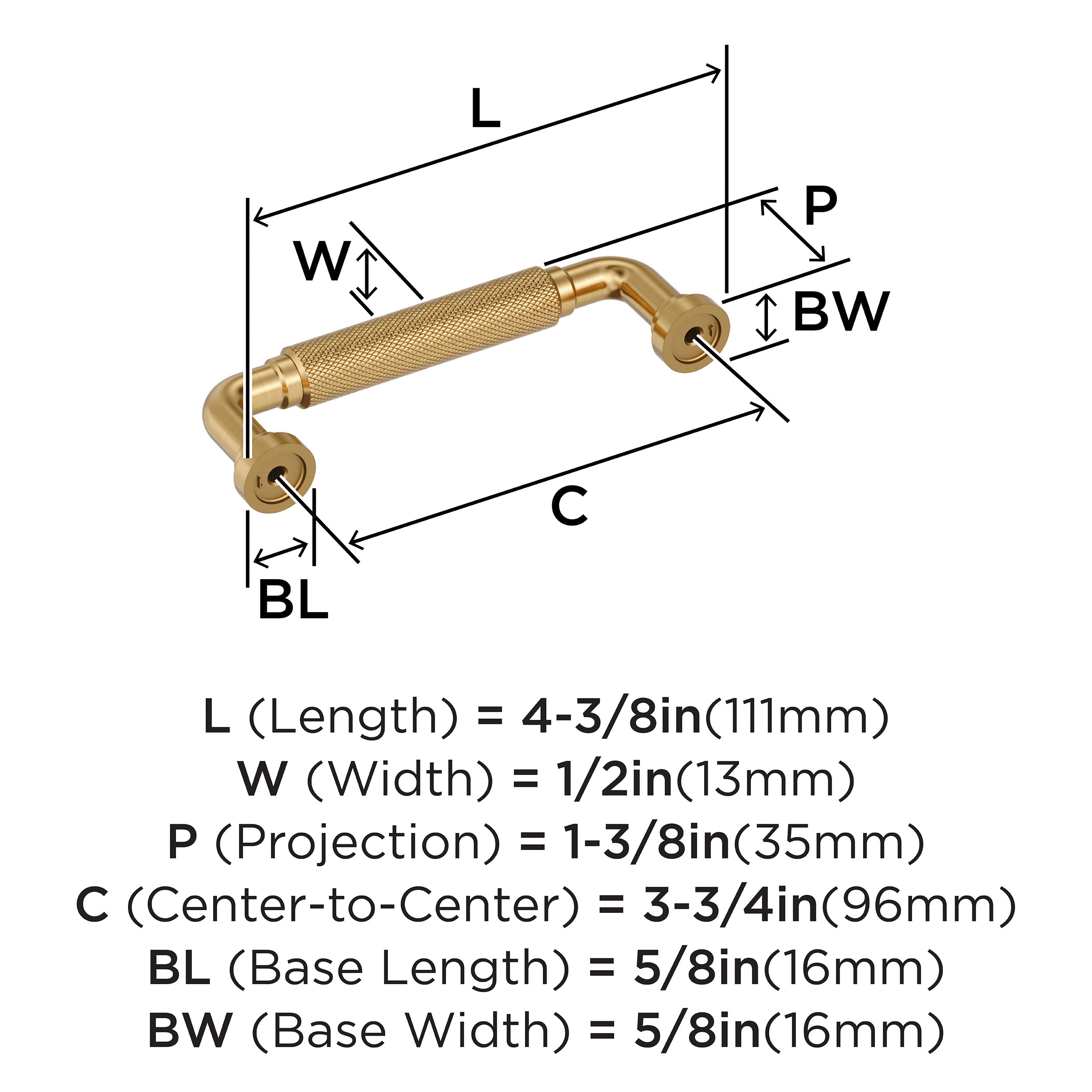 Amerock BP37682CZ Cabinet-Pulls - View #4
