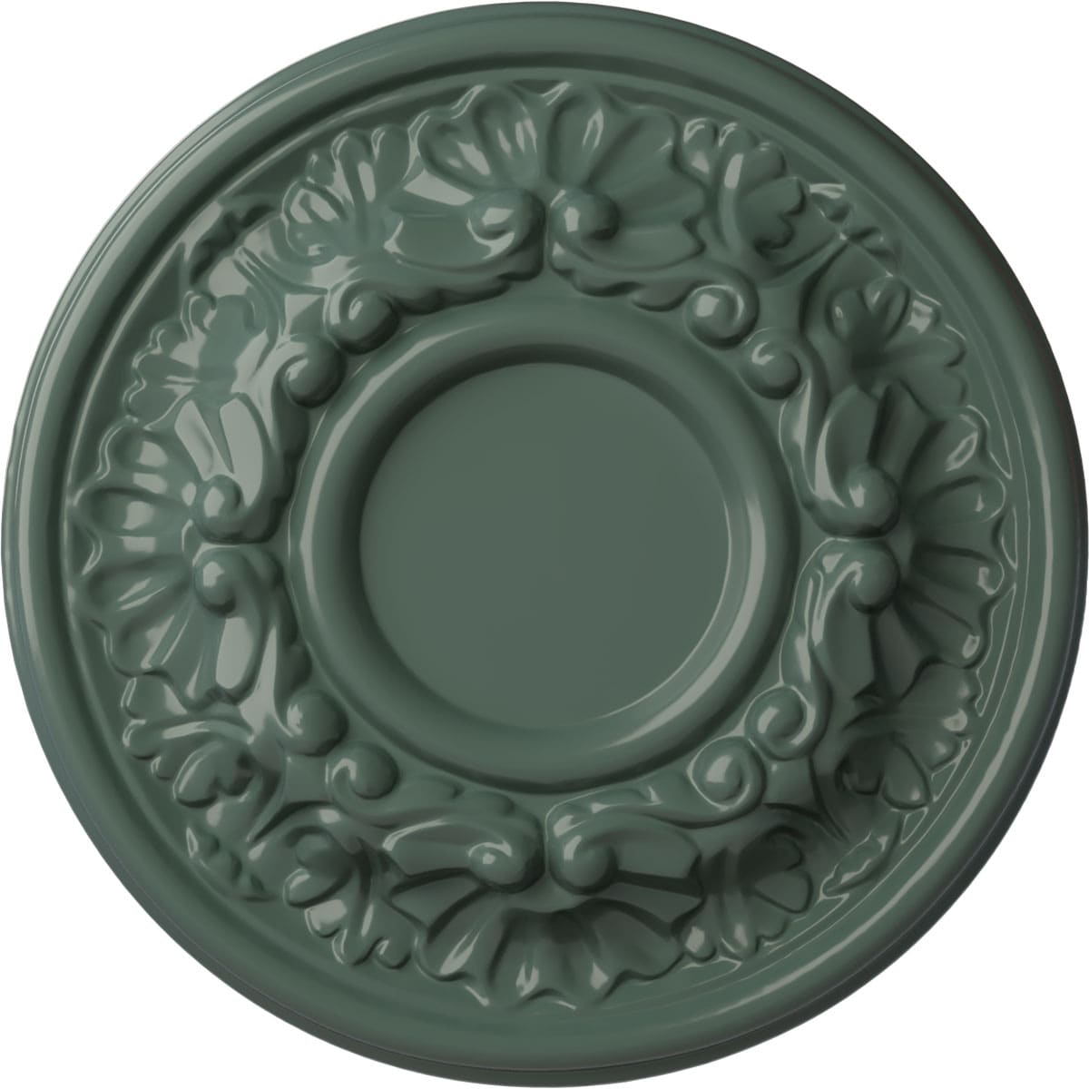 Ekena Millwork CM07ODCBF Odessa 7.5-in W x 7.5-in L Painted Cloud Burst Polyurethane Whole Ceiling Medallion