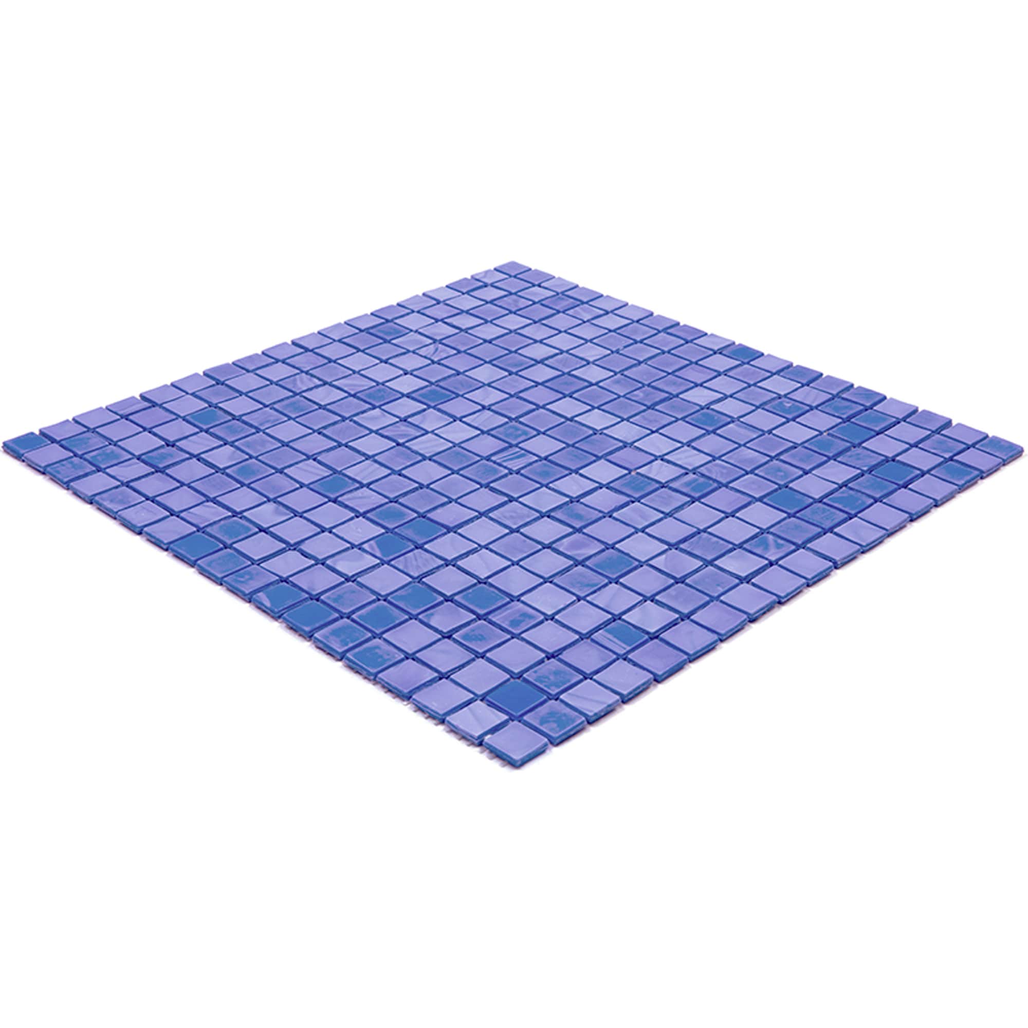 Neon Blue Glass Mosaic Wall and Floor Tile