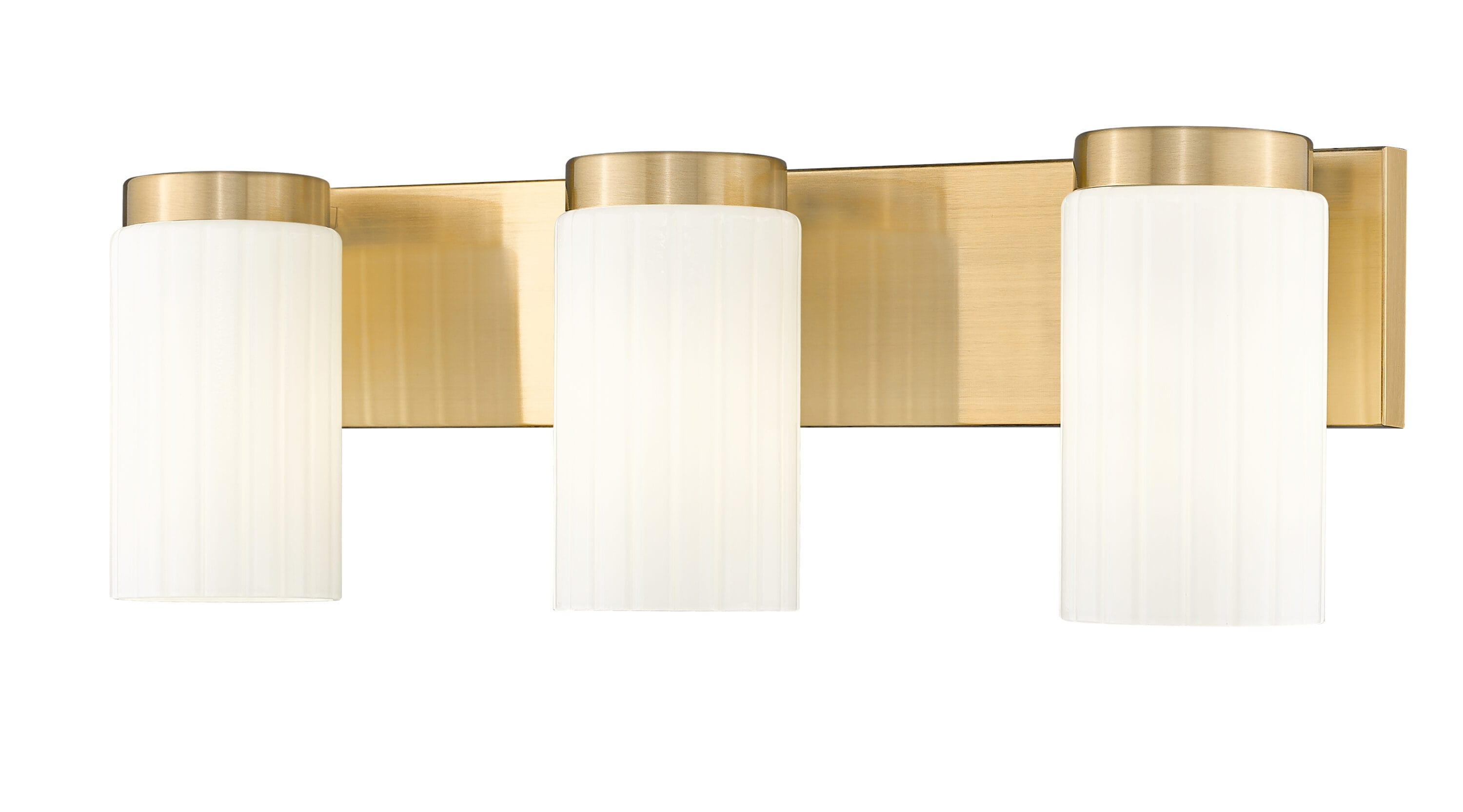 Z-Lite 746-3V-LG Burk 22.5-in 3 -Light Gold Transitional Vanity light