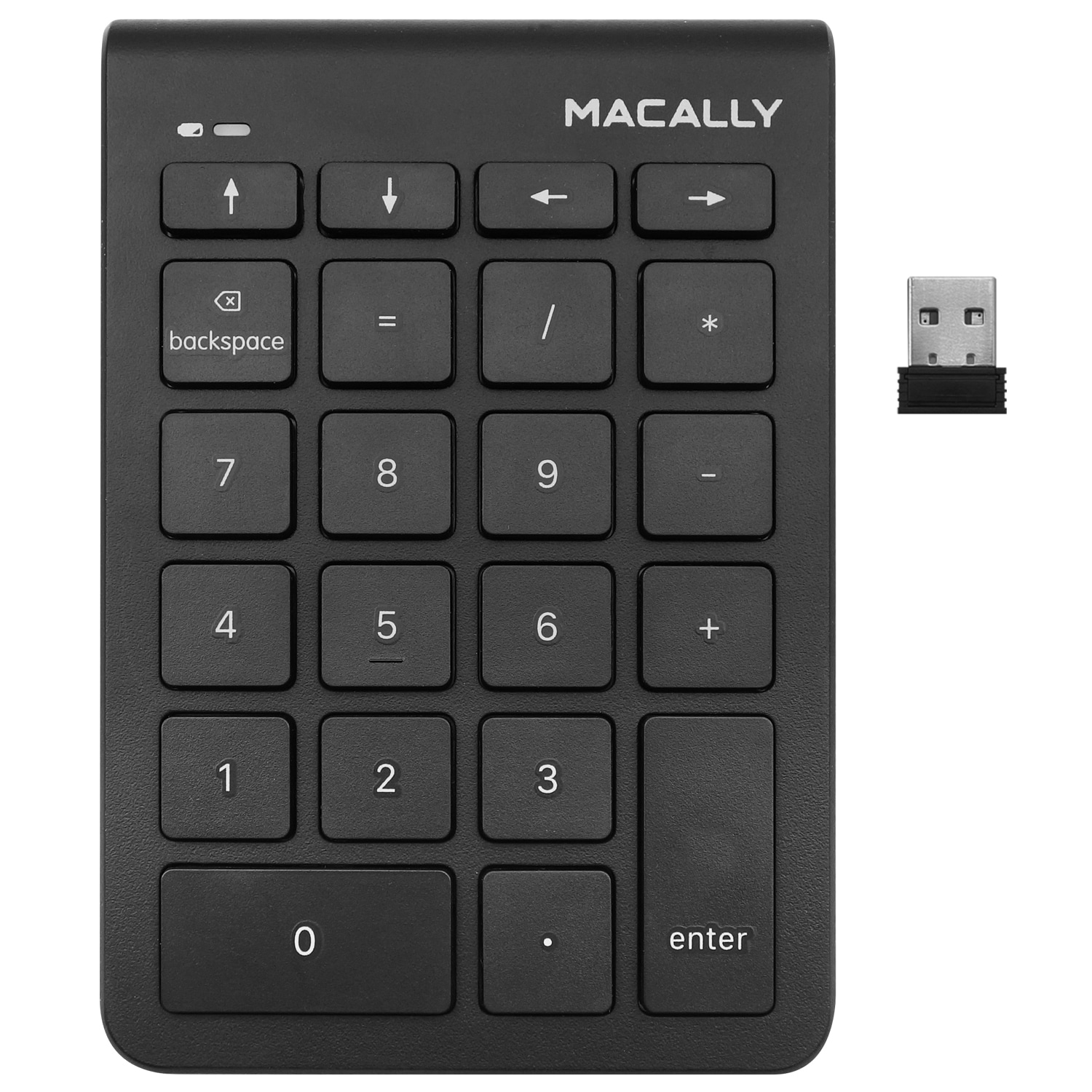 Macally Macally 2.4g Wireless Numeric Keypad Keyboard For Laptop, Apple Mac Imac Macbook Pro/air, Windows Pc, or Desktop Computer with Usb Receiver 22 Key Number Pad Numerical Numpad- Black in the