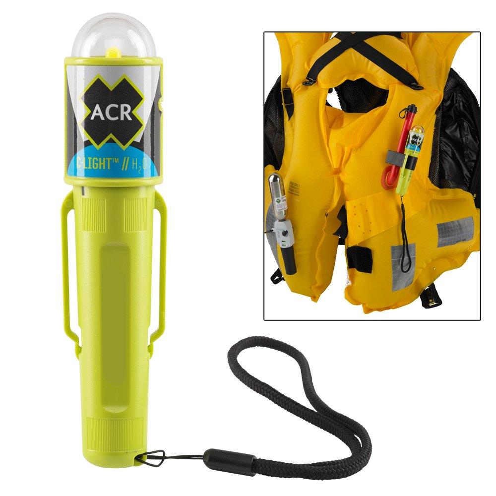  CW68189 ACR Electronics 3962.1 C-Light H20- Water Activated LED PFD Vest Light with Clip