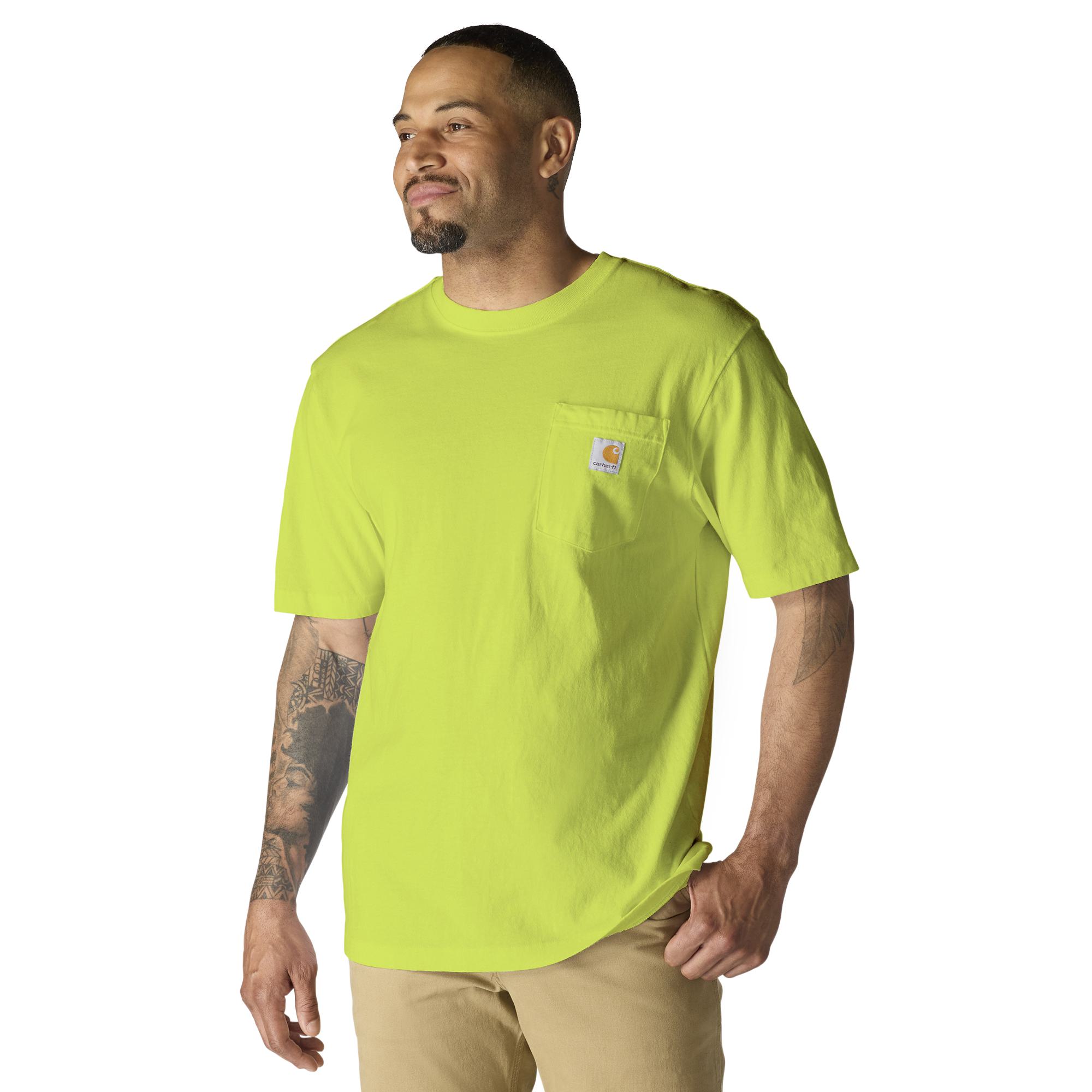 Carhartt - Iconic K87 Men's Green Heavyweight Jersey Short sleeve Solid T-shirt ( 2XL )