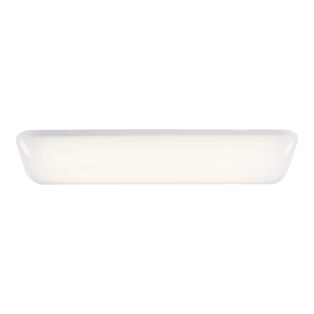 Generation Lighting 5727093S-15 Kolmar 1 -Light 10.25-in Satin White Flush Mount Light ENERGY STAR Certified