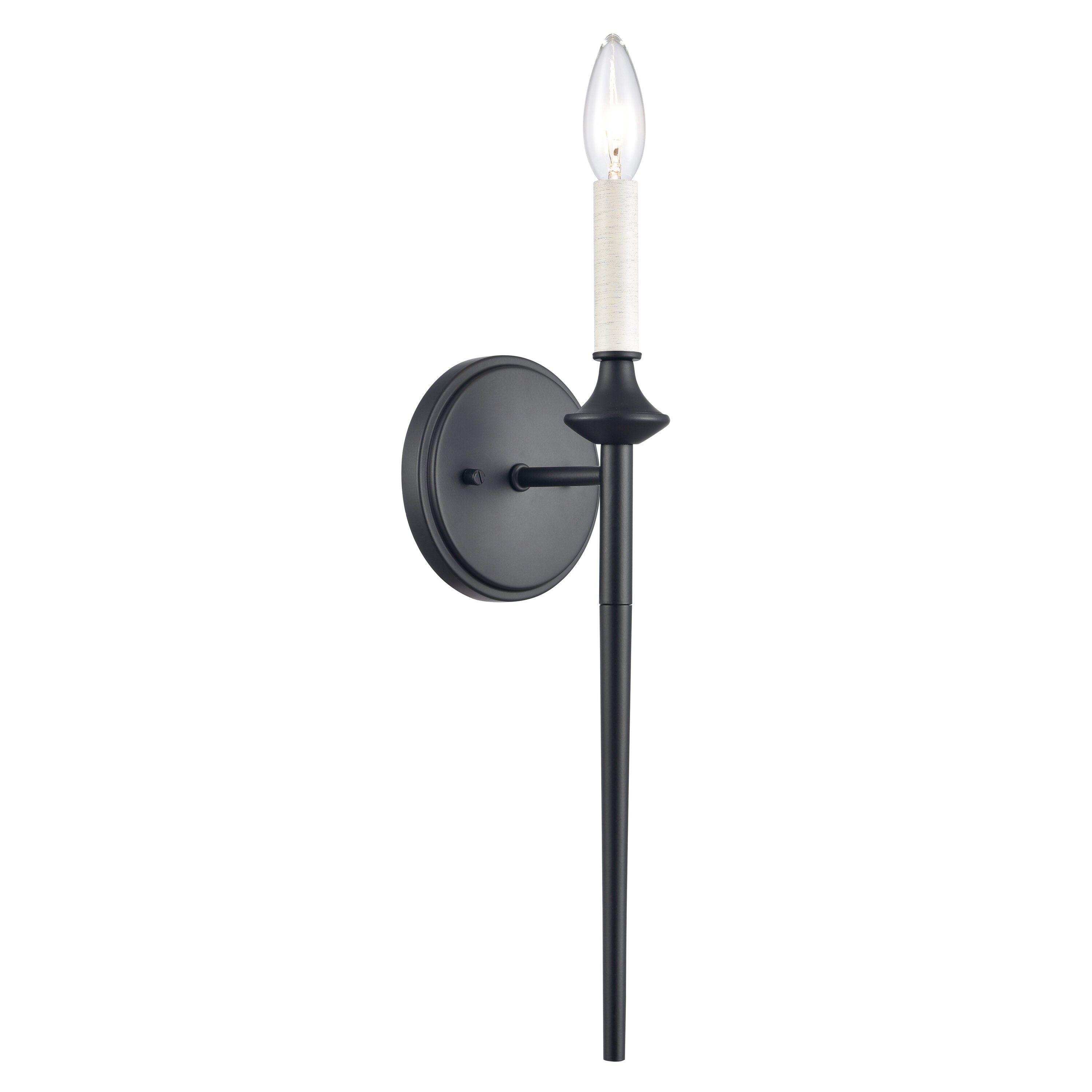 Westmore by ELK Lighting LW-202302010197 Park 5-in W 1 -Light Matte Black Wall Sconce