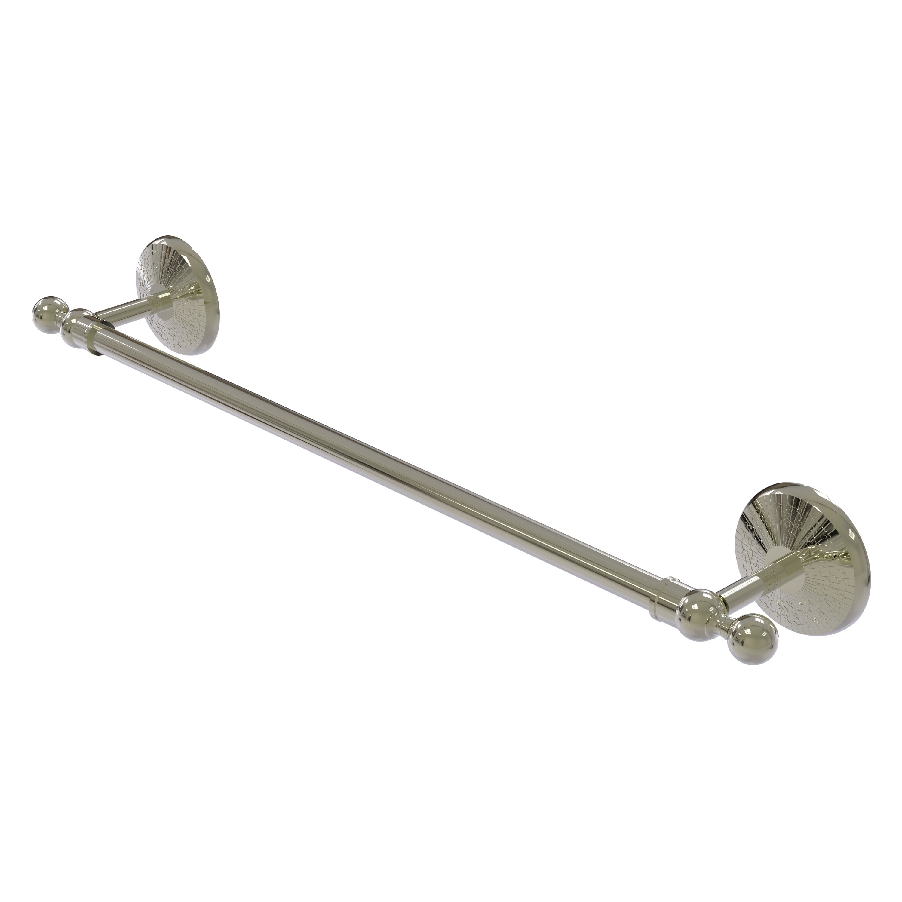 Allied Brass MC-41/24-PNI Monte Carlo 24-in Polished Nickel Wall mount Single Towel Bar