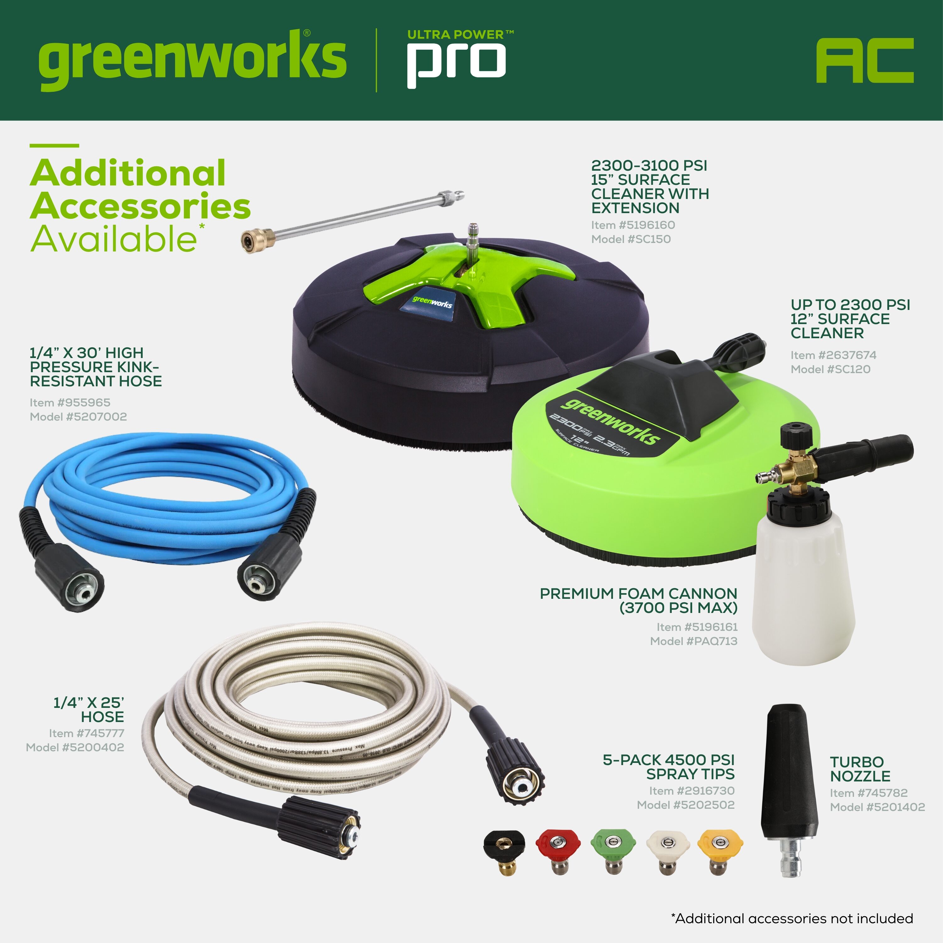 Greenworks Pro 2300 PSI 1.2-GPM-Gallons Cold Water Electric