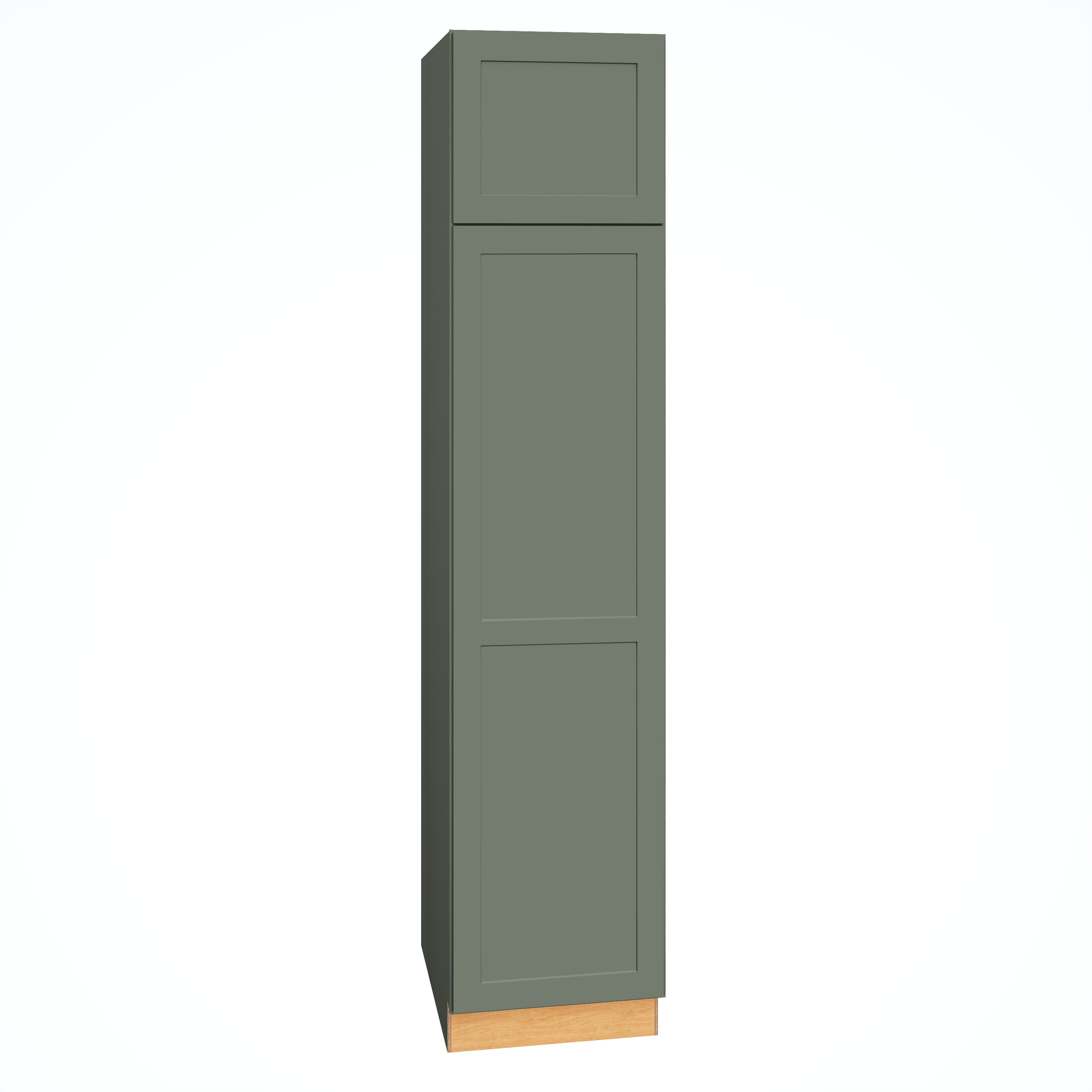 Diamond Express 61H-U188424R Jamestown 18-in W x 84-in H x 24-in D Retreat Green Pantry Fully assembled Plywood Cabinet Recessed Panel Shaker