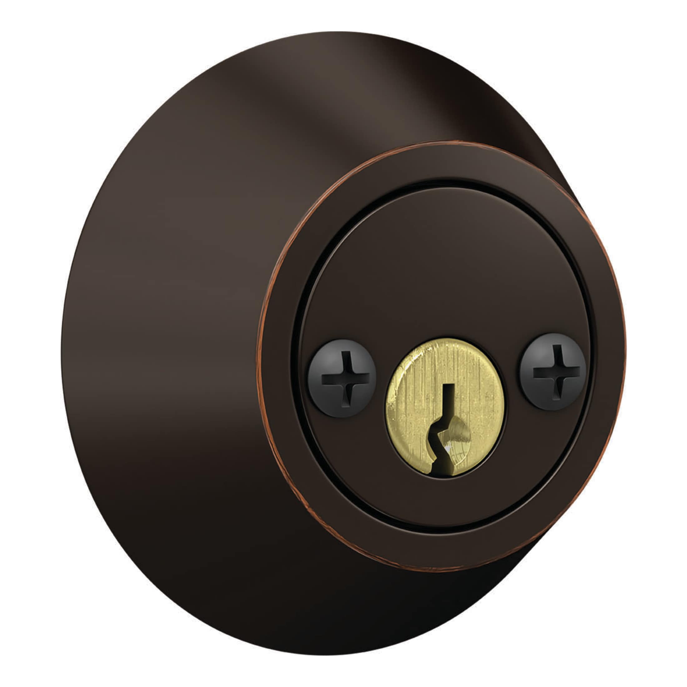 Home Front By Schlage Aged Bronze Double Cylinder Deadbolt Ud62 V 716 At 7930