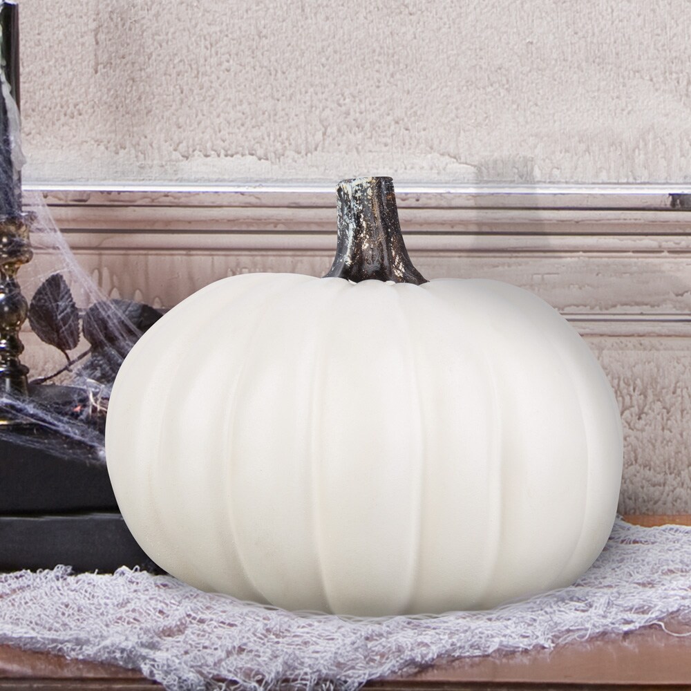 Holiday Living 7.48-in Pumpkin Craft Pumpkin in the Fall Decor ...