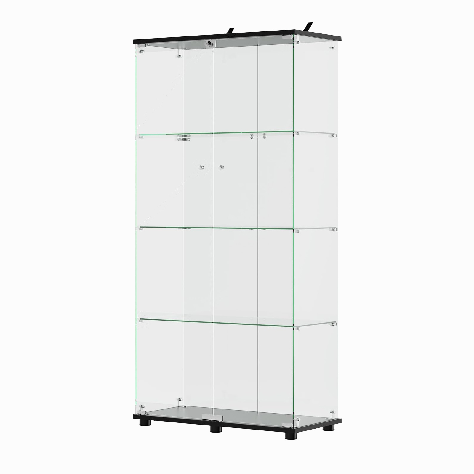 FurniFusion SF-Y-2EC9005357 32-Inches W x 49-Inches H Wood Black Freestanding Utility Storage Cabinet