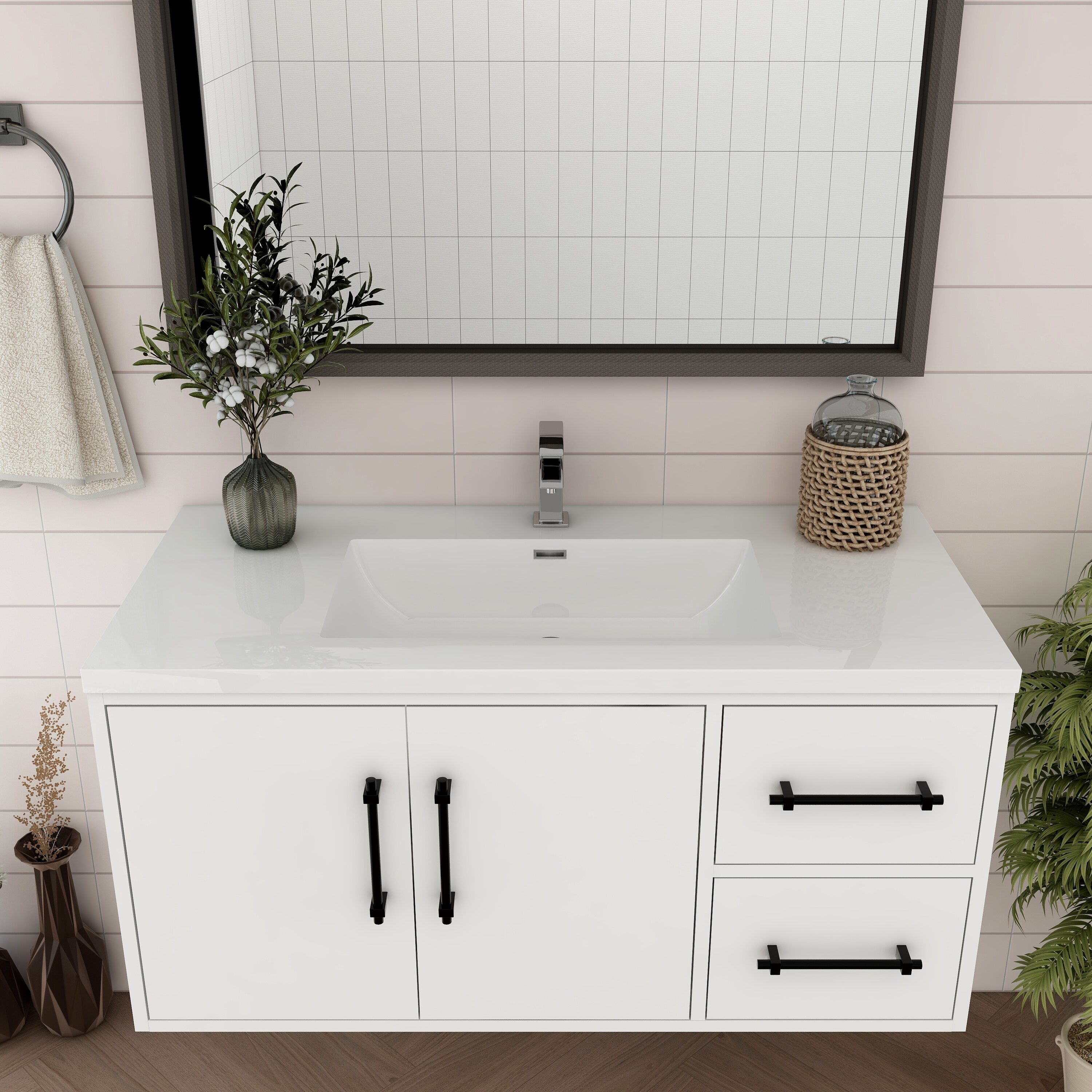 BV Better Vanity VICTORIA42RWH-GW Bath-Vanity-Combo - View #3