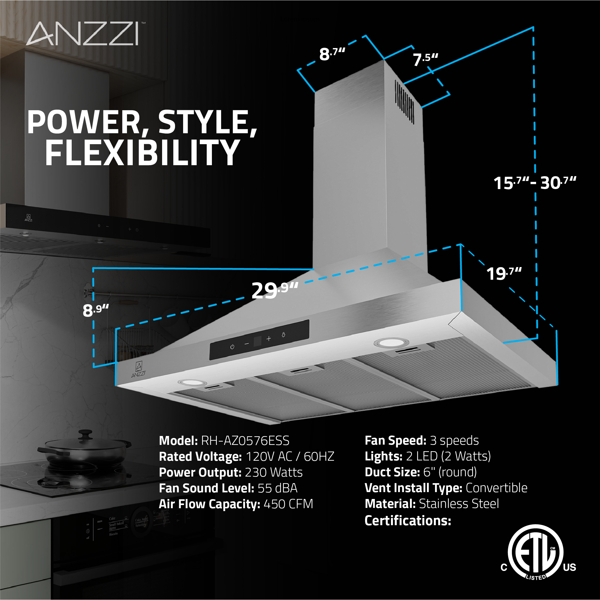 ANZZI RH-AZ0576ESS Wall-Mounted-Range-Hoods - View #14