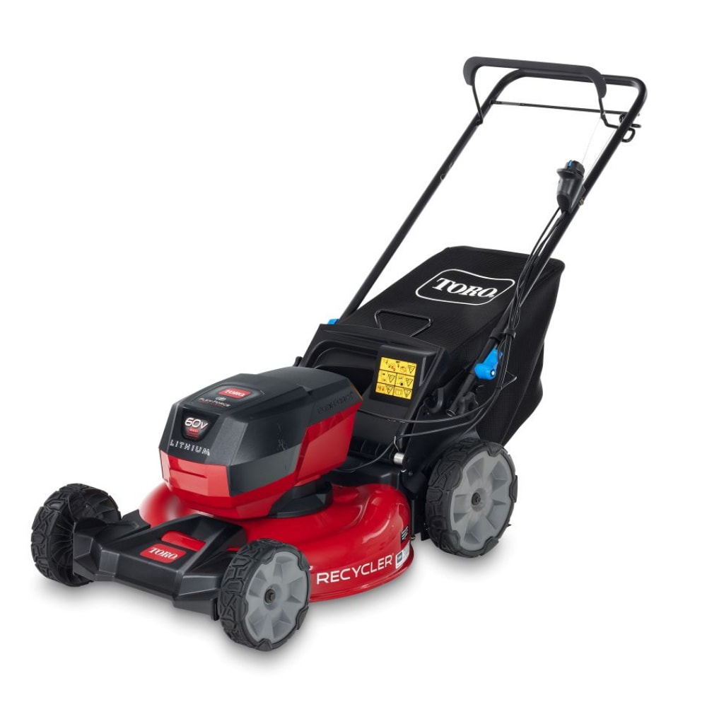 Toro Recycler 60-volt Max 21-in Cordless Self-propelled Lawn Mower 6 Ah (1- Battery and Charger Included) in the Cordless Electric Push Lawn Mowers  department at