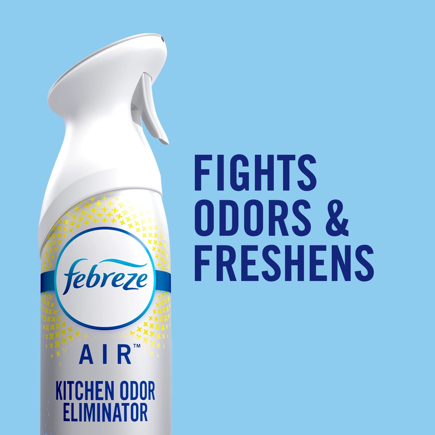 Febreze Air Freshener Spray/Deodorizer Odor Fighter Spray For Strong Odors,  Heavy Duty Crisp Clean Scent, 8.8 Oz (Pack of 3), Bathroom Air Refresher