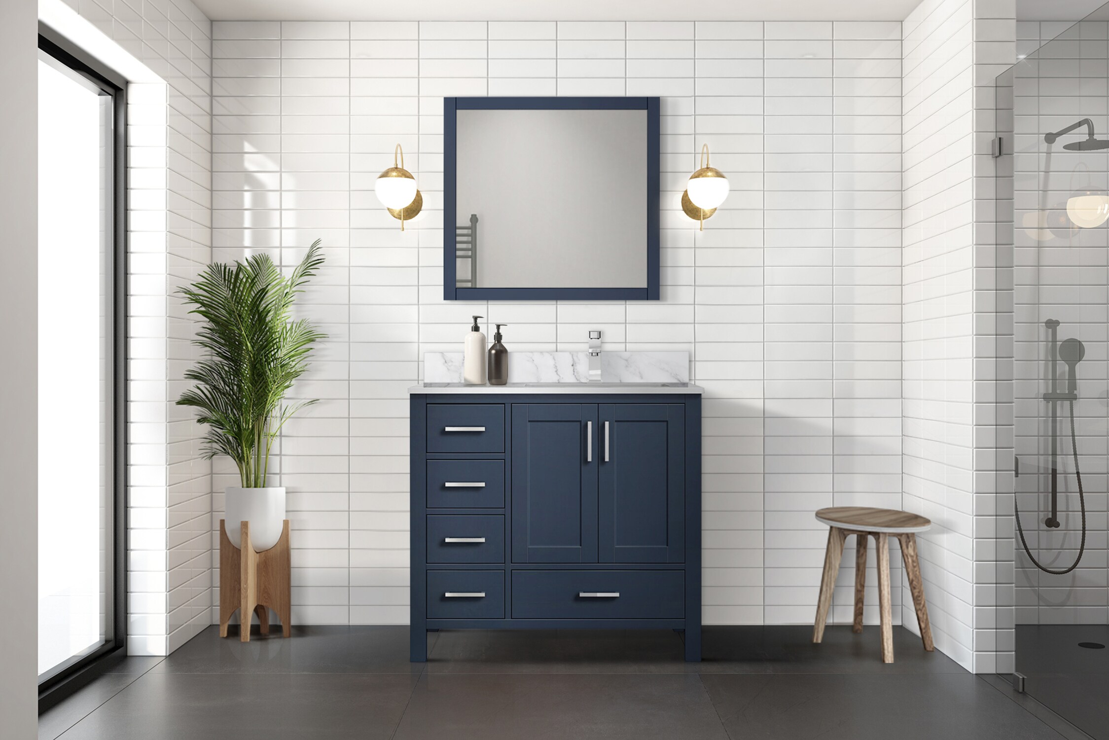 Lexora LJ342236SEDSM34FR Bath-Vanity-Combo - View #10