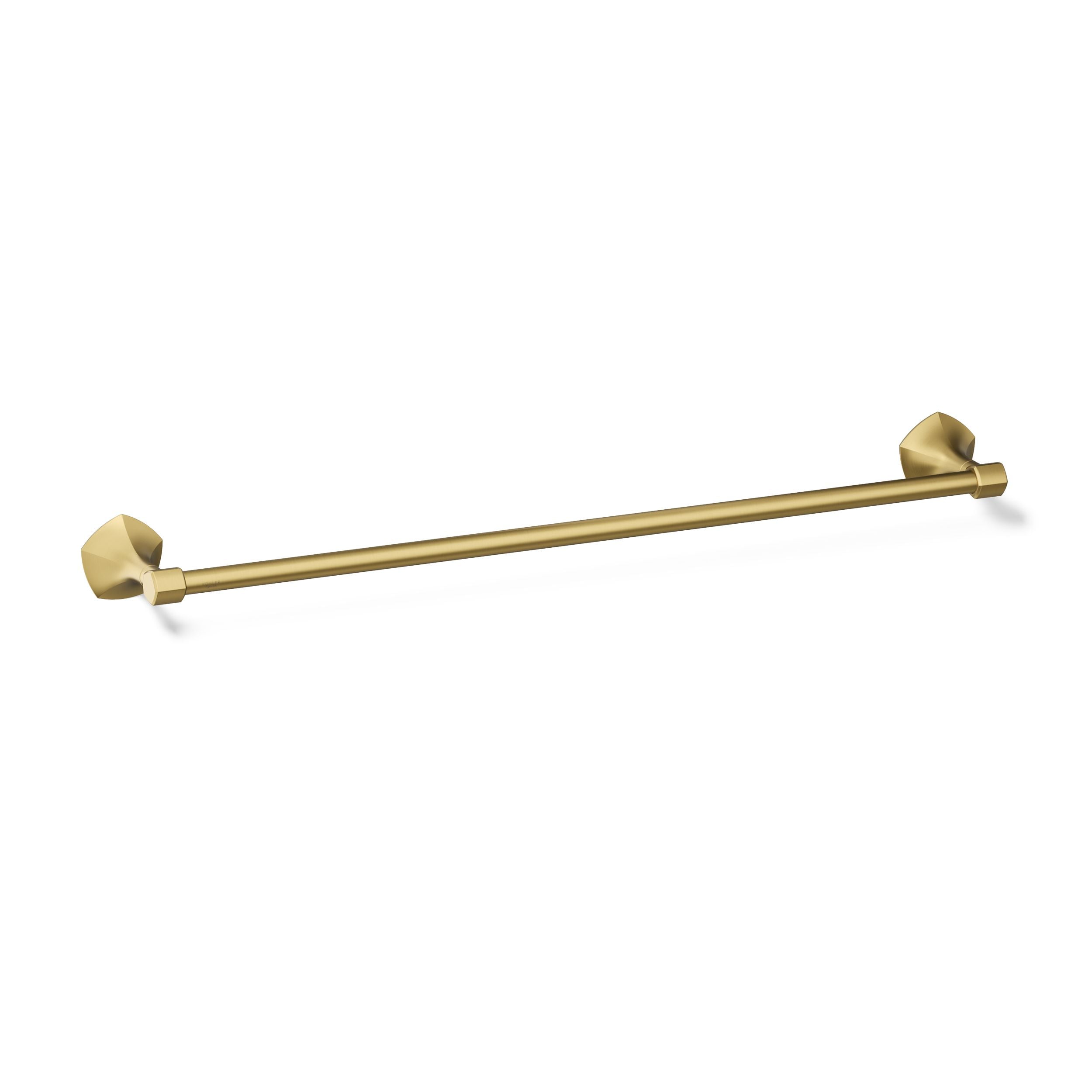 KOHLER Occasion 24-in Vibrant Brushed Moderne Brass Wall-mount Single Towel Bar