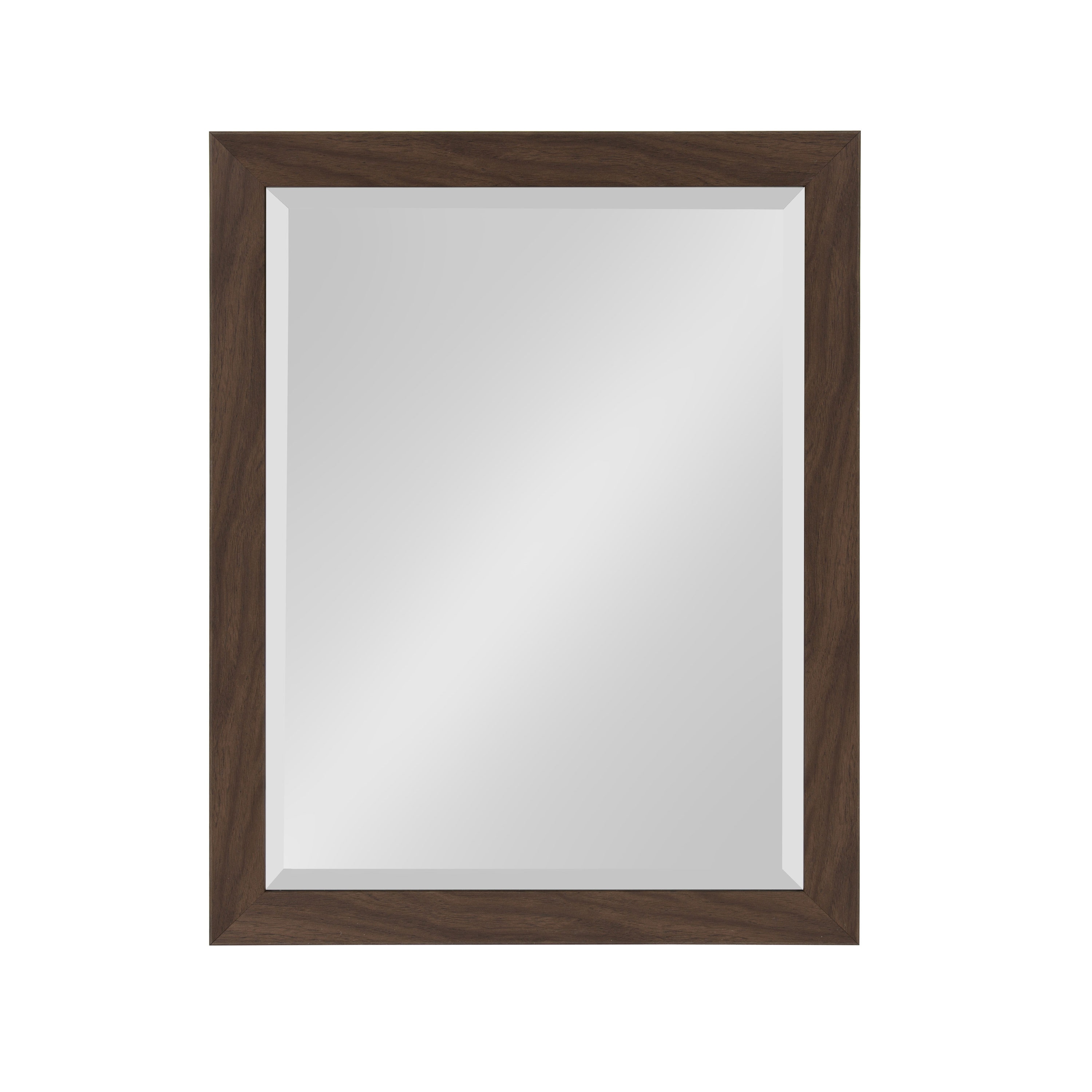 DesignOvation Beatrice 21-in W x 27-in H Walnut Brown Framed Wall ...