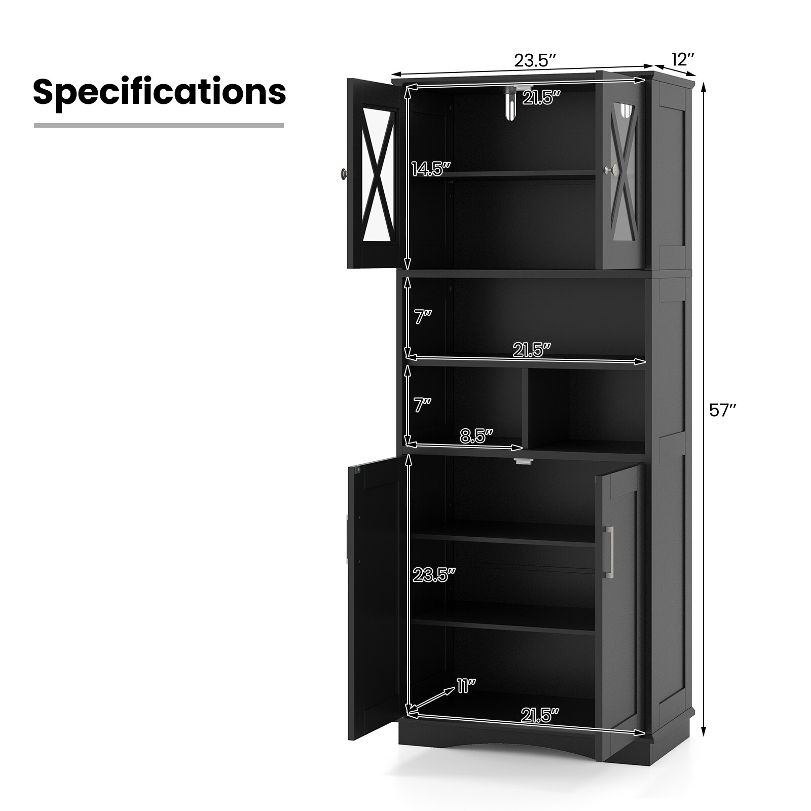 Fenbeli QLLSFENH009 Linen-Cabinets - View #3