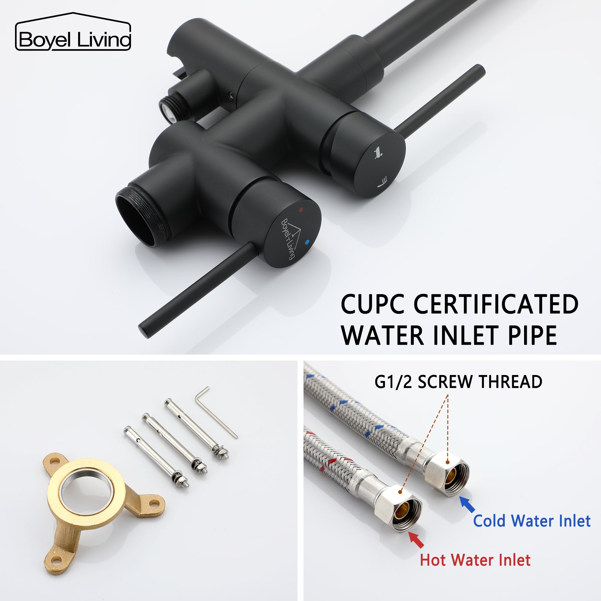 Boyel Living MS-1515-2-MB Roman-Tub-Faucets - View #7