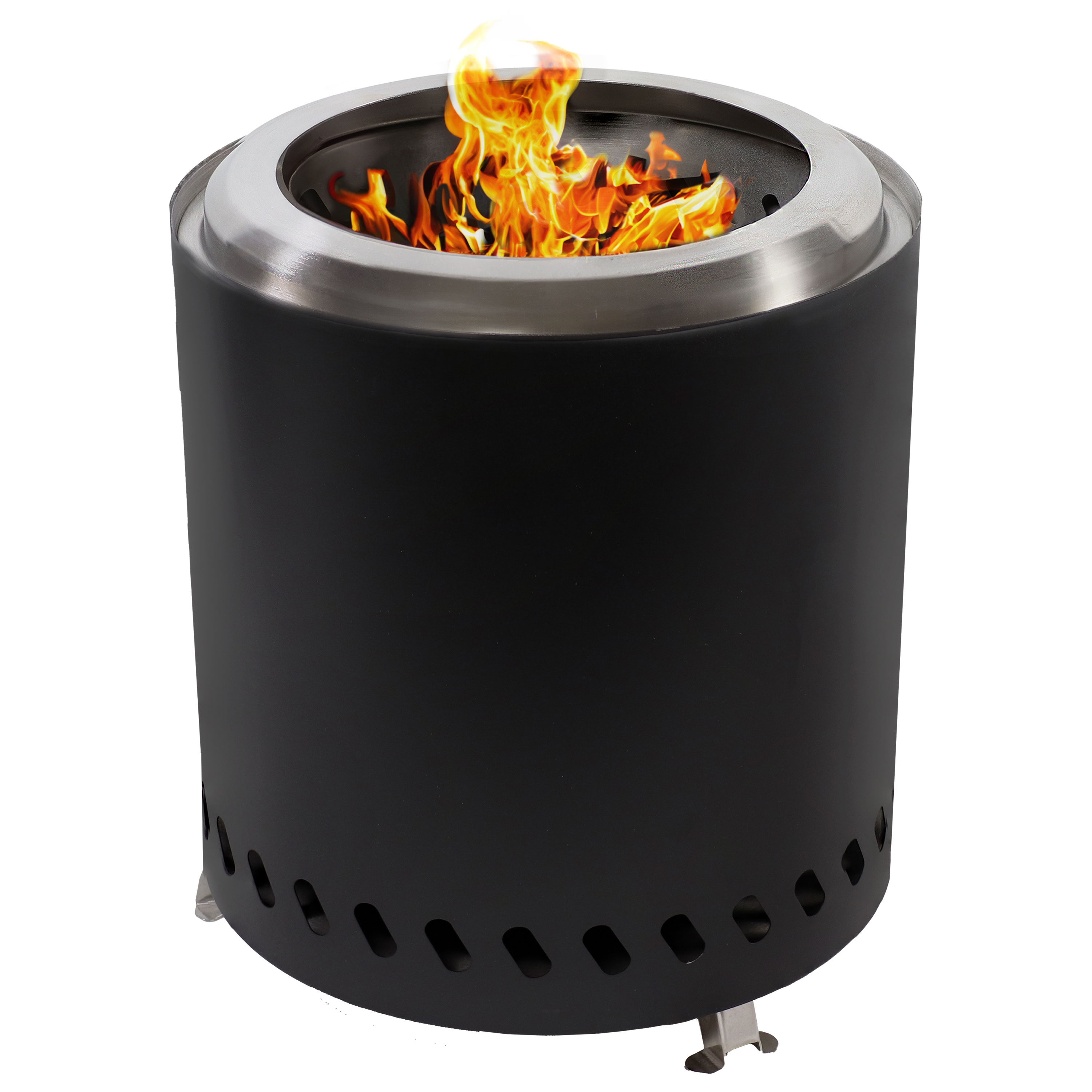 Cuisinart 7.5in Cleanburn Smokeless Table Fire Pit, Black