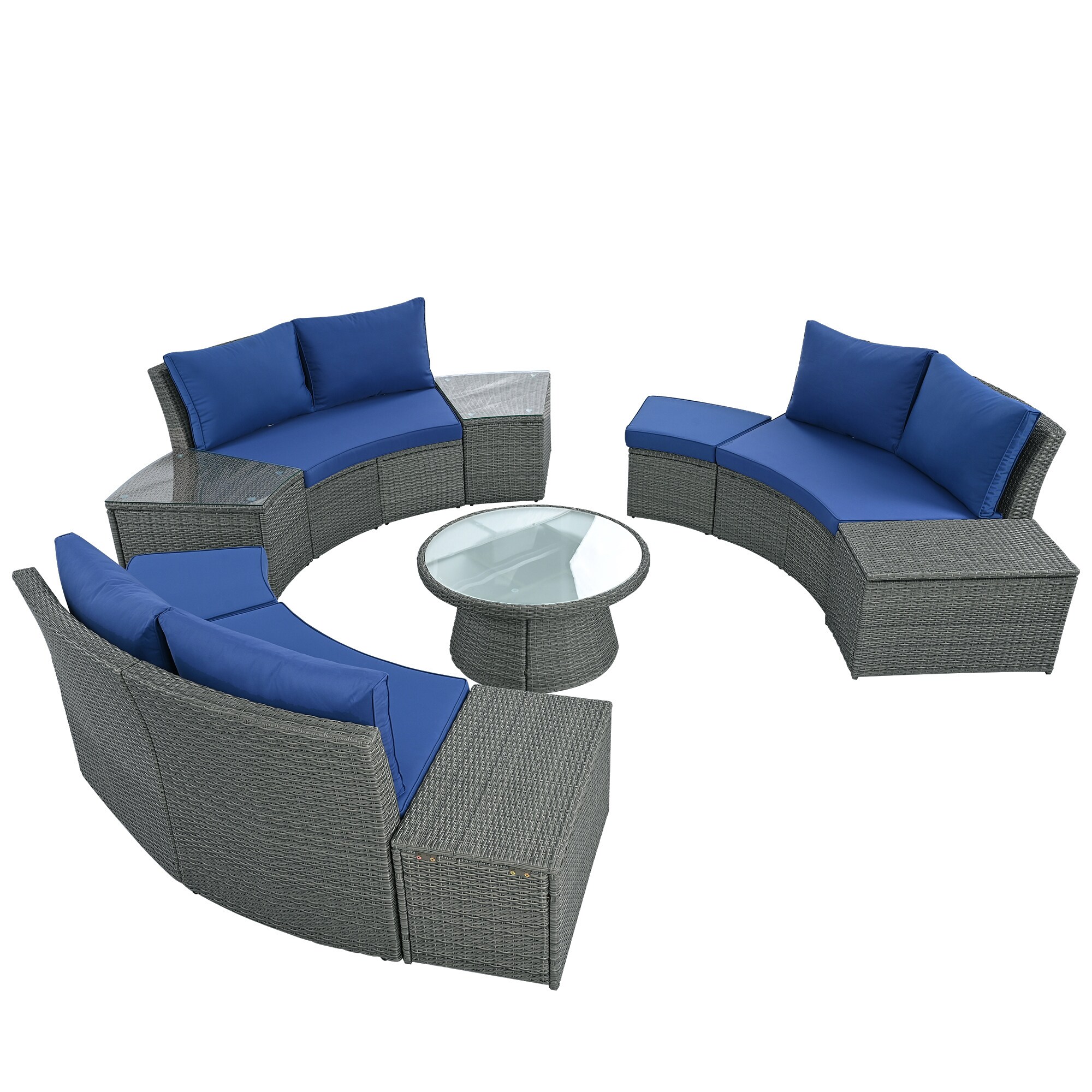 SINOFURN SYA370191GY Patio-Conversation-Sets - View #5