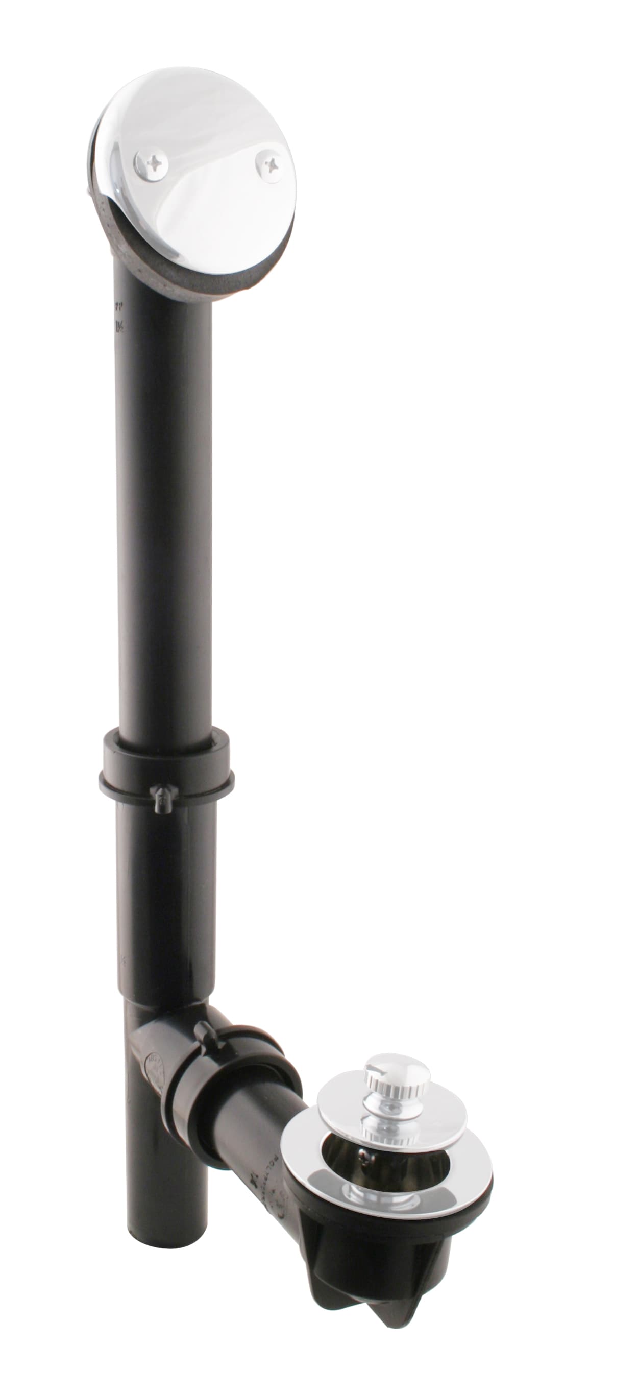 WESTBRASS 594144-50 and Close Drain 1-1/2" Tubular Black In Powder Coat White 594144-50