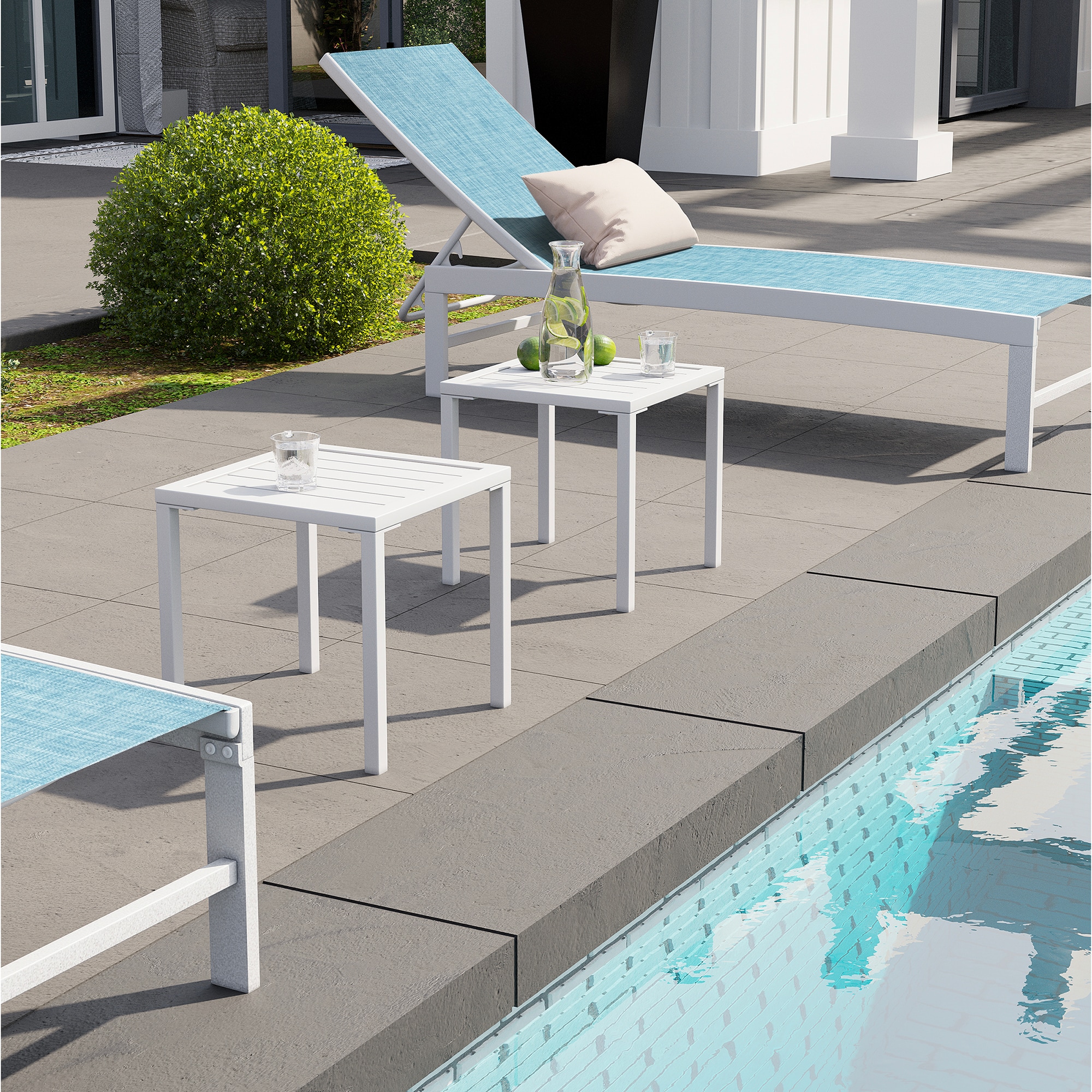 Crestlive Products CL-TB006WHT Patio-Tables - View #2