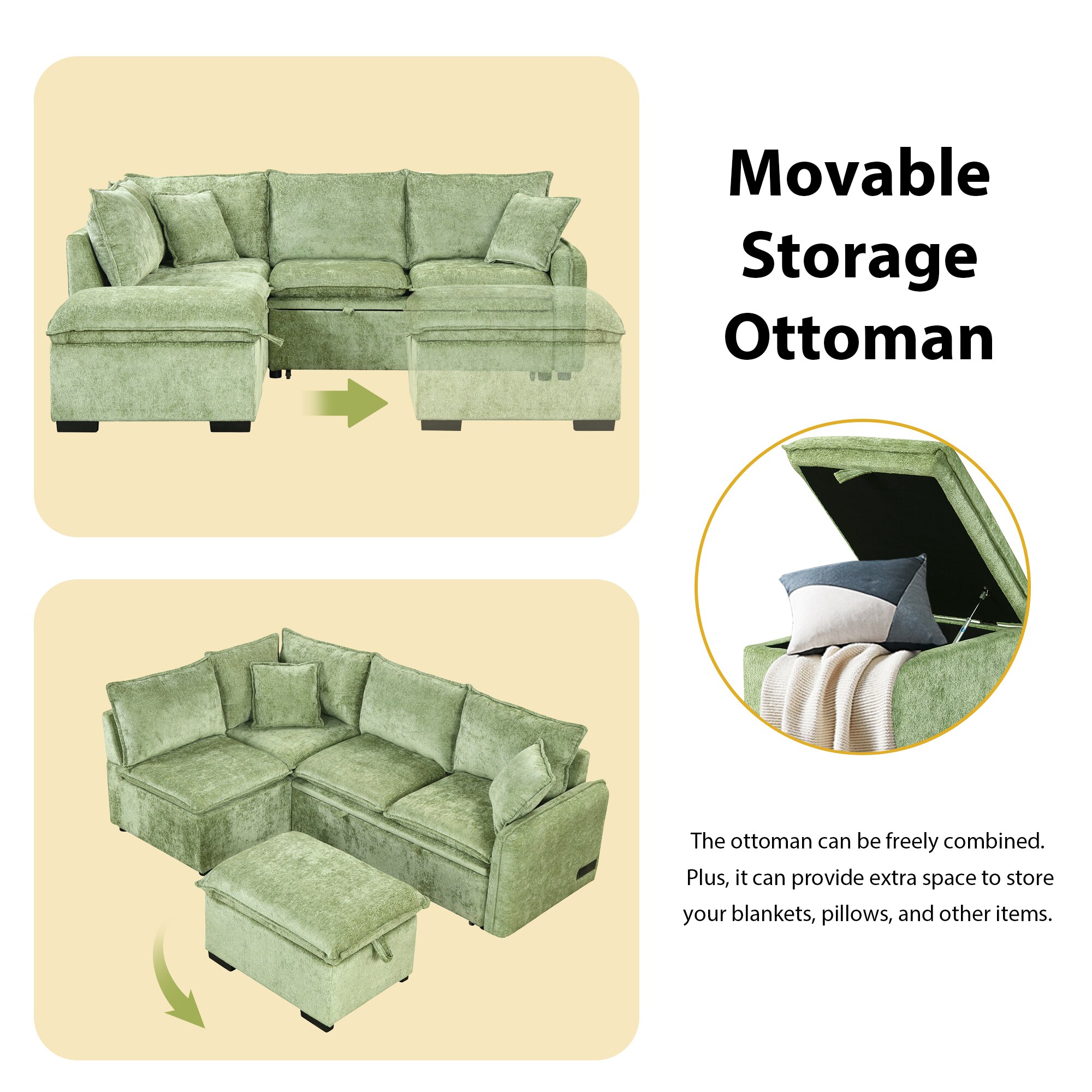 ModernLuxe L-SG001450AAF Sofas-Loveseats - View #3