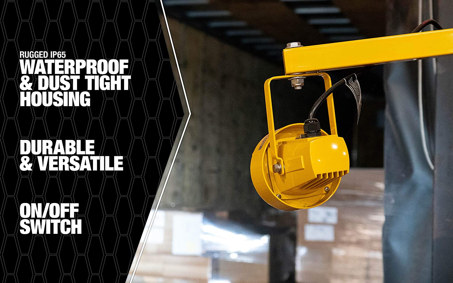 Southwire 1700-Lumen LED Plug-in Hanging Work Light in the Work Lights  department at