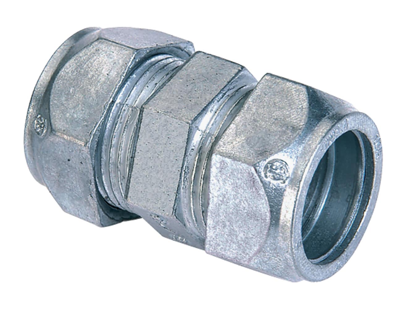 Sigma ProConnex 02-55066 2-1/2-in Electrical (EMT) / Liquid Tight Zinc Compression Coupling Conduit Fittings 2 -Pack
